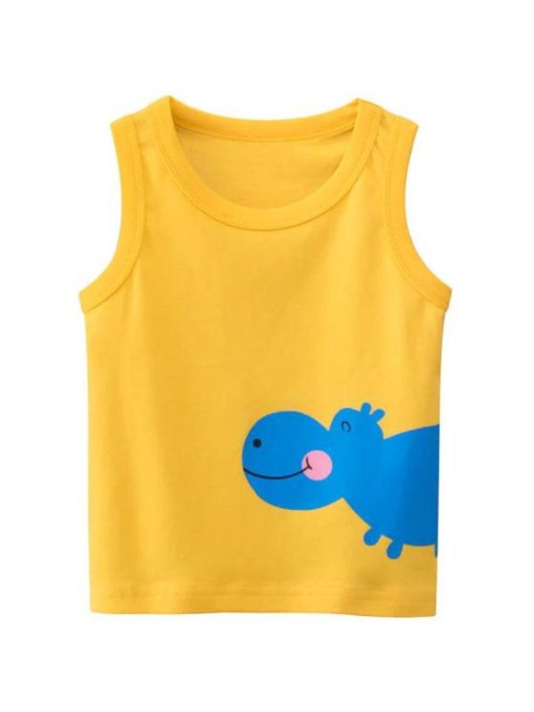 Cottonkind Boys Animal Print Sleeveless Vest (Yellow- Image 1)