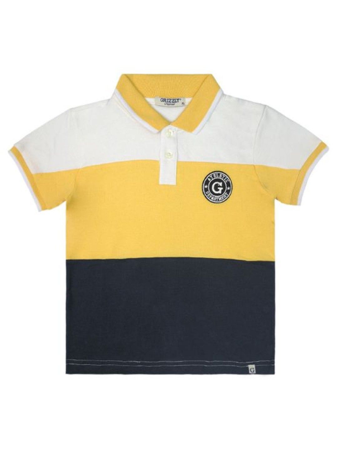 Grizzly Boys Short Sleeve Polo Shirt Cut & Sew