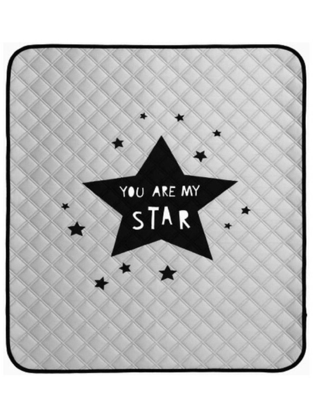 Borny My Star Quilted Waterproof Mat (Grey- Image 1)