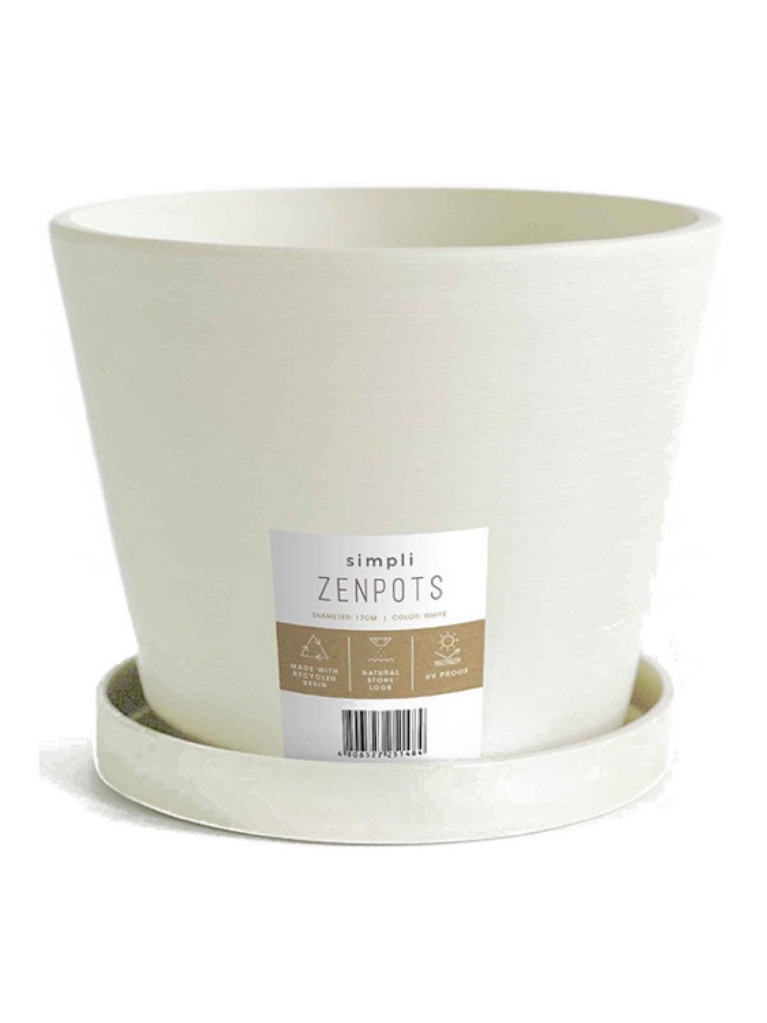 Zenpots Pot with Catch Plate (17cm)