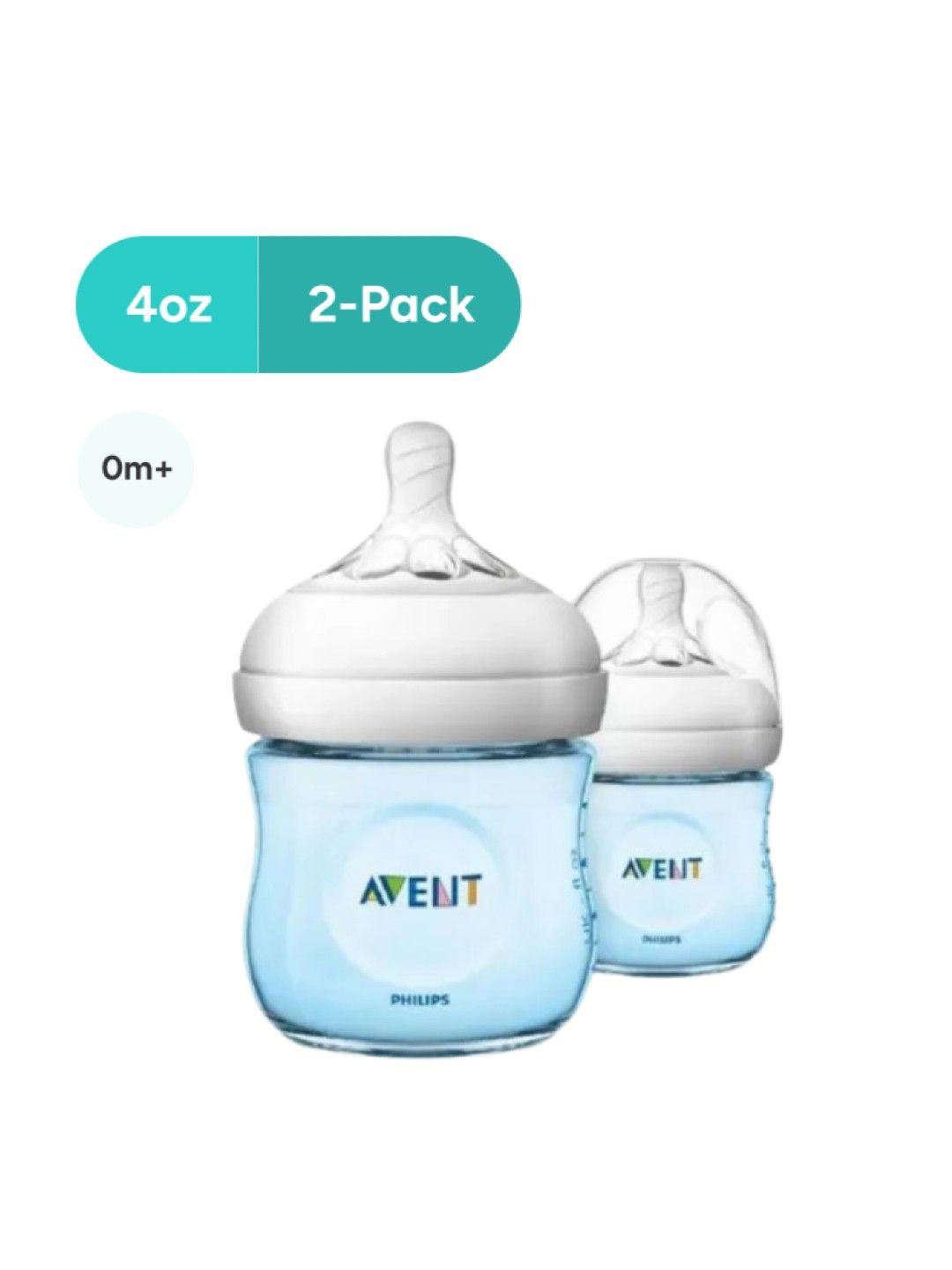 Avent Natural Baby Bottle 2-Pack (4oz)