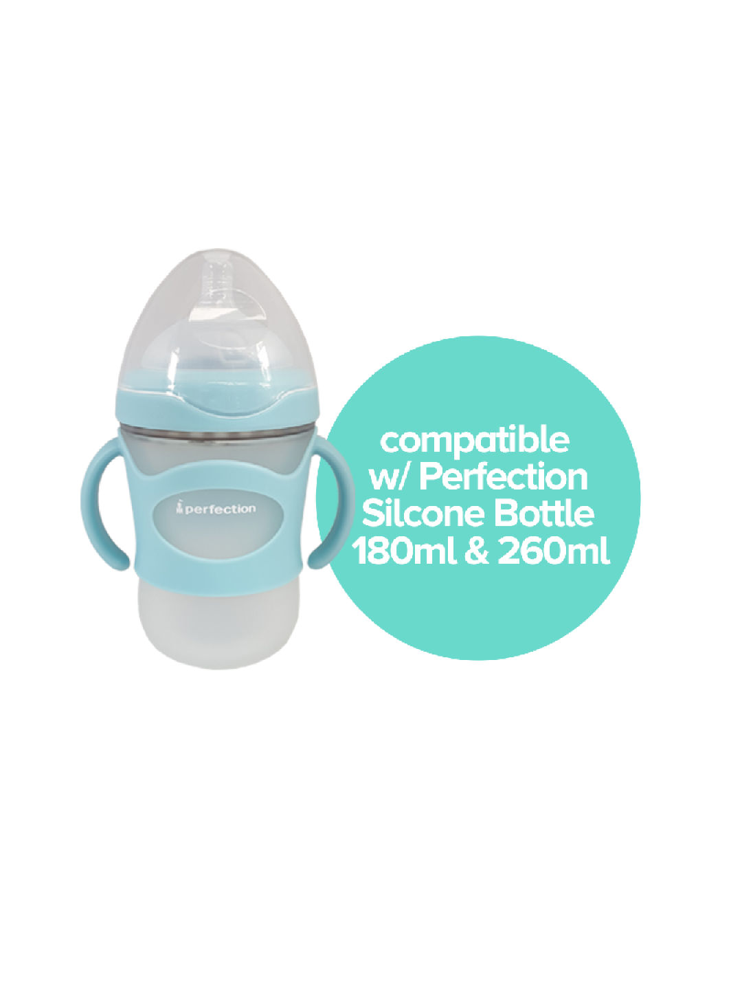 Perfection Handle for Silicone Feeding Bottle (Blue- Image 2)