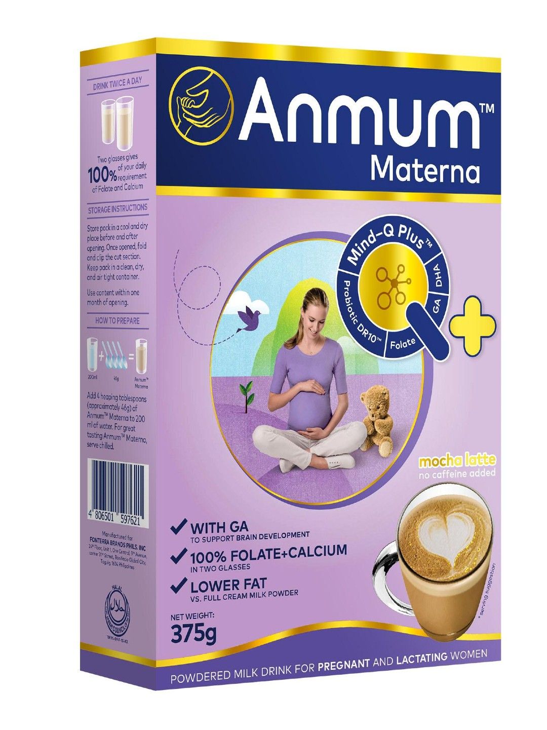 Anmum Anmum Materna Milk Powder Mocha Latte (375g)