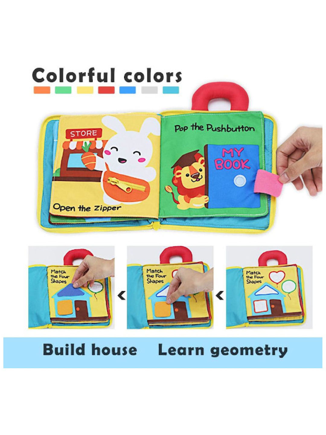 Beiens 3D Cloth Book - Daily Activities (No Color- Image 2)