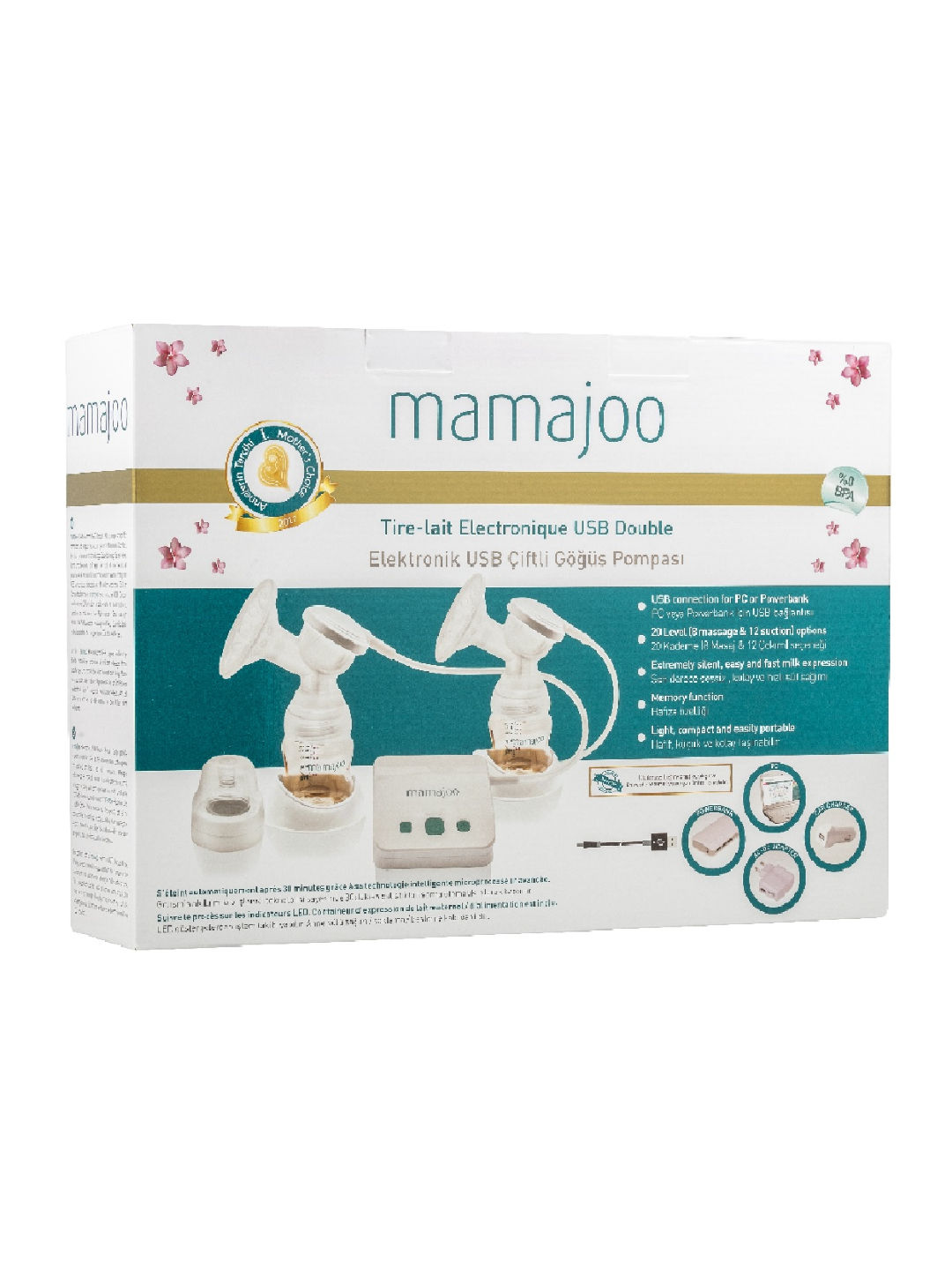 Mamajoo USB Double Breast Pump (No Color- Image 2)