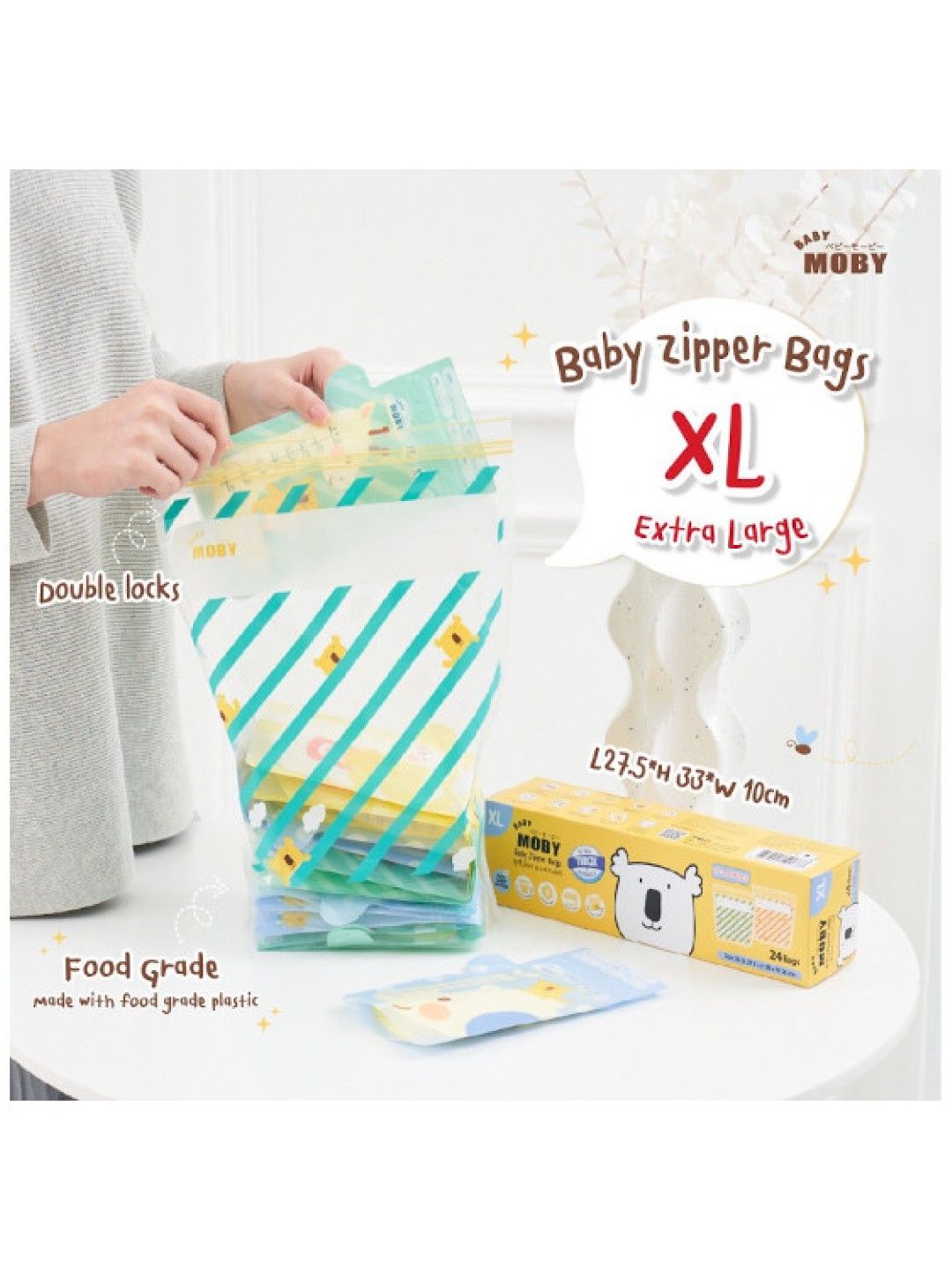 Baby Moby Zipper Bags (Extra Large) (No Color- Image 2)