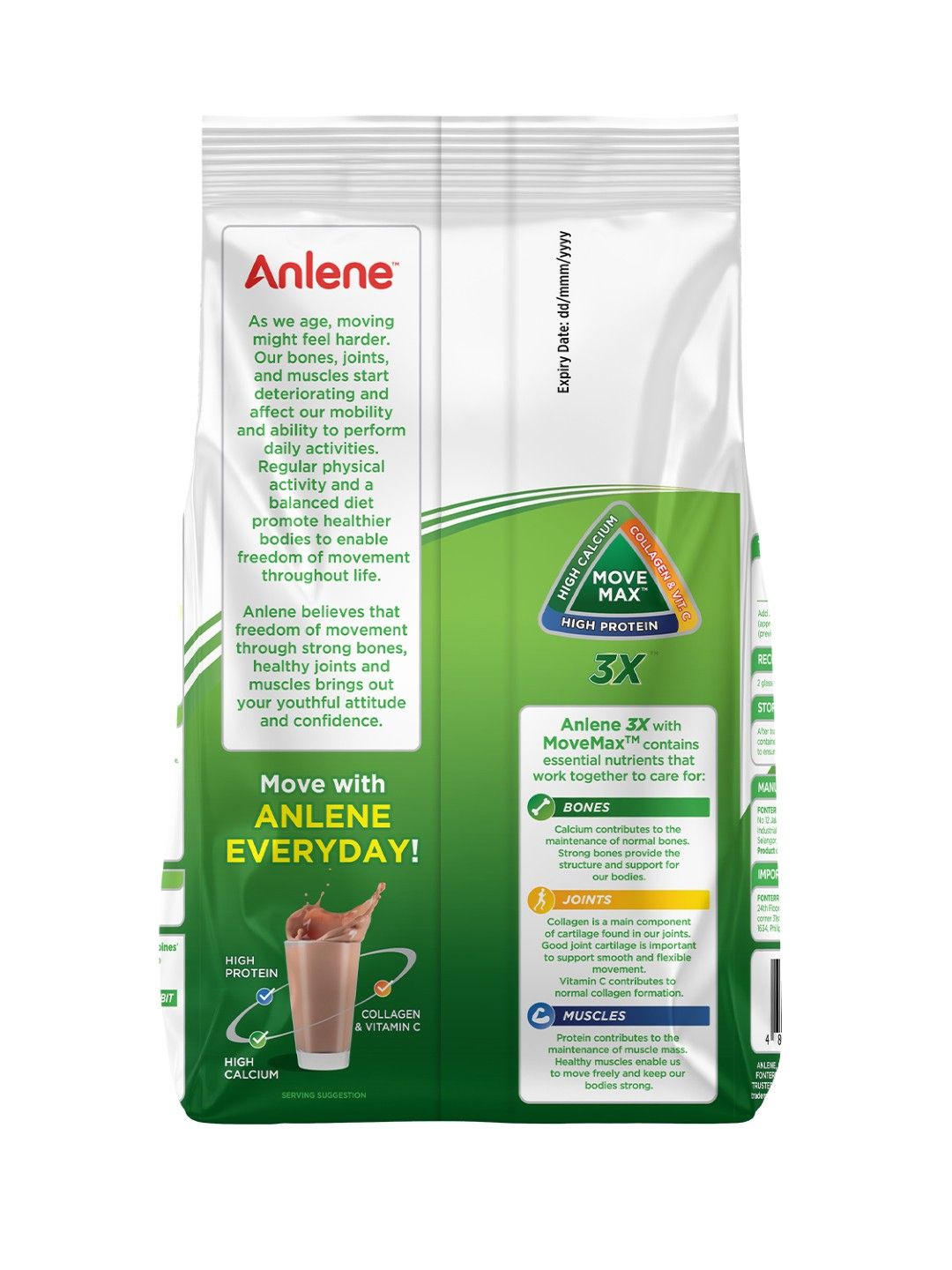 Anlene Anlene 3X Chocolate (600g) (No Color- Image 4)