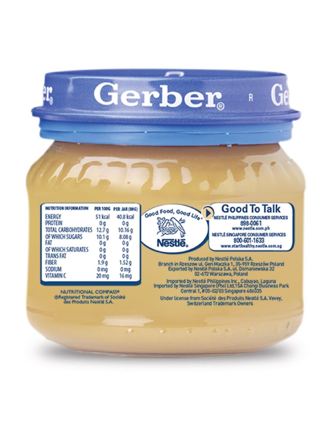 Gerber Gerber Applesauce (80g) Bundle of 3 (No Color- Image 2)