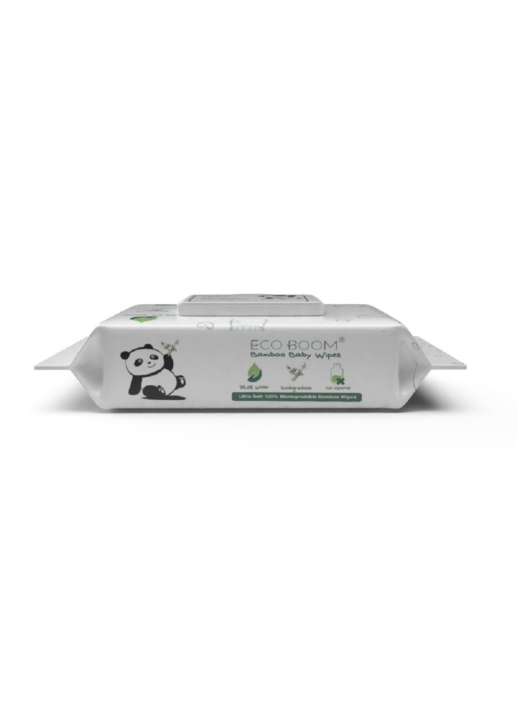 Eco Boom Biodegradable Bamboo Wipes (60 sheets) (No Color- Image 3)