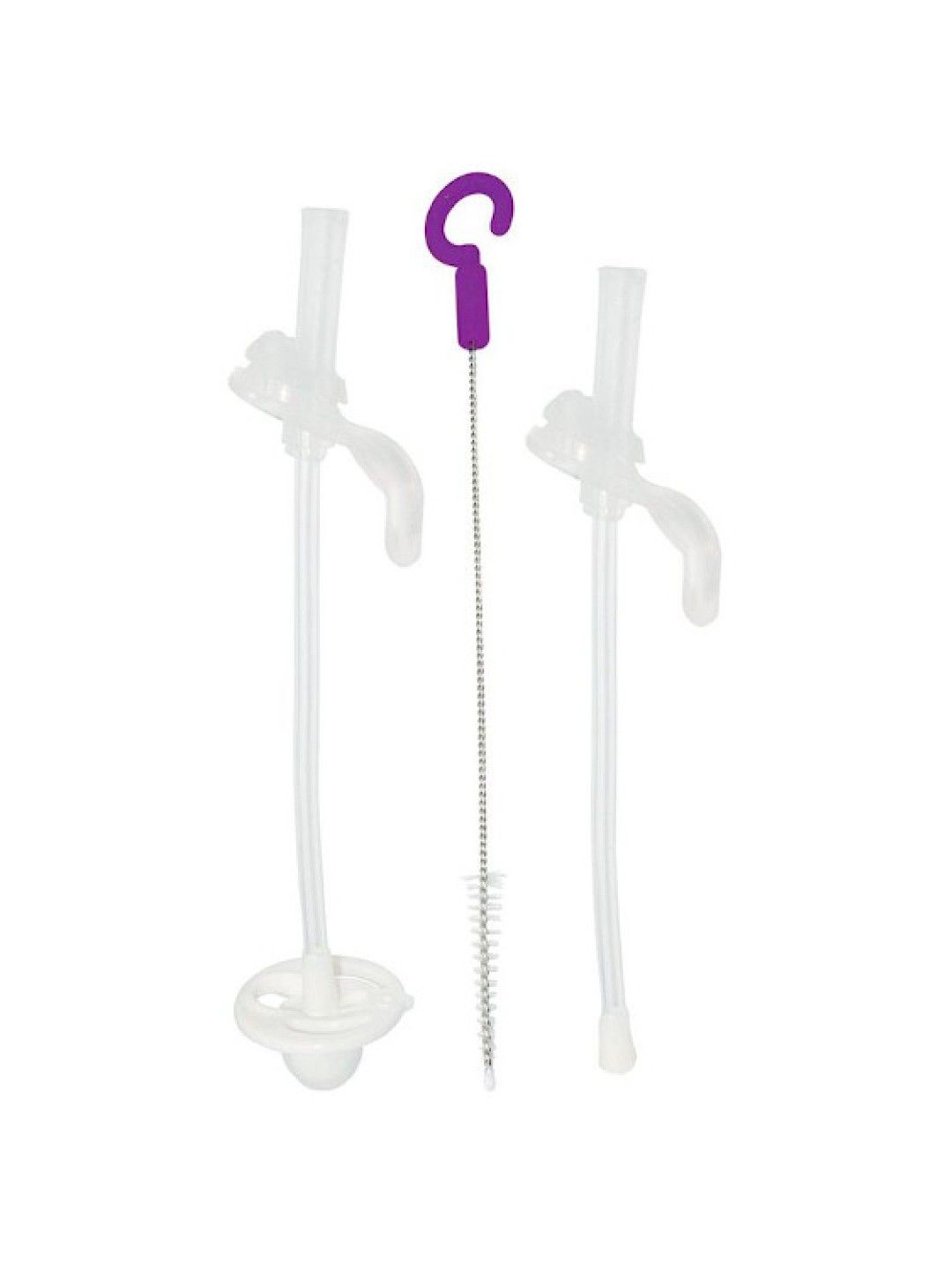 b.box Replacement Straws and Cleaner for Sippy Cup (No Color- Image 1)