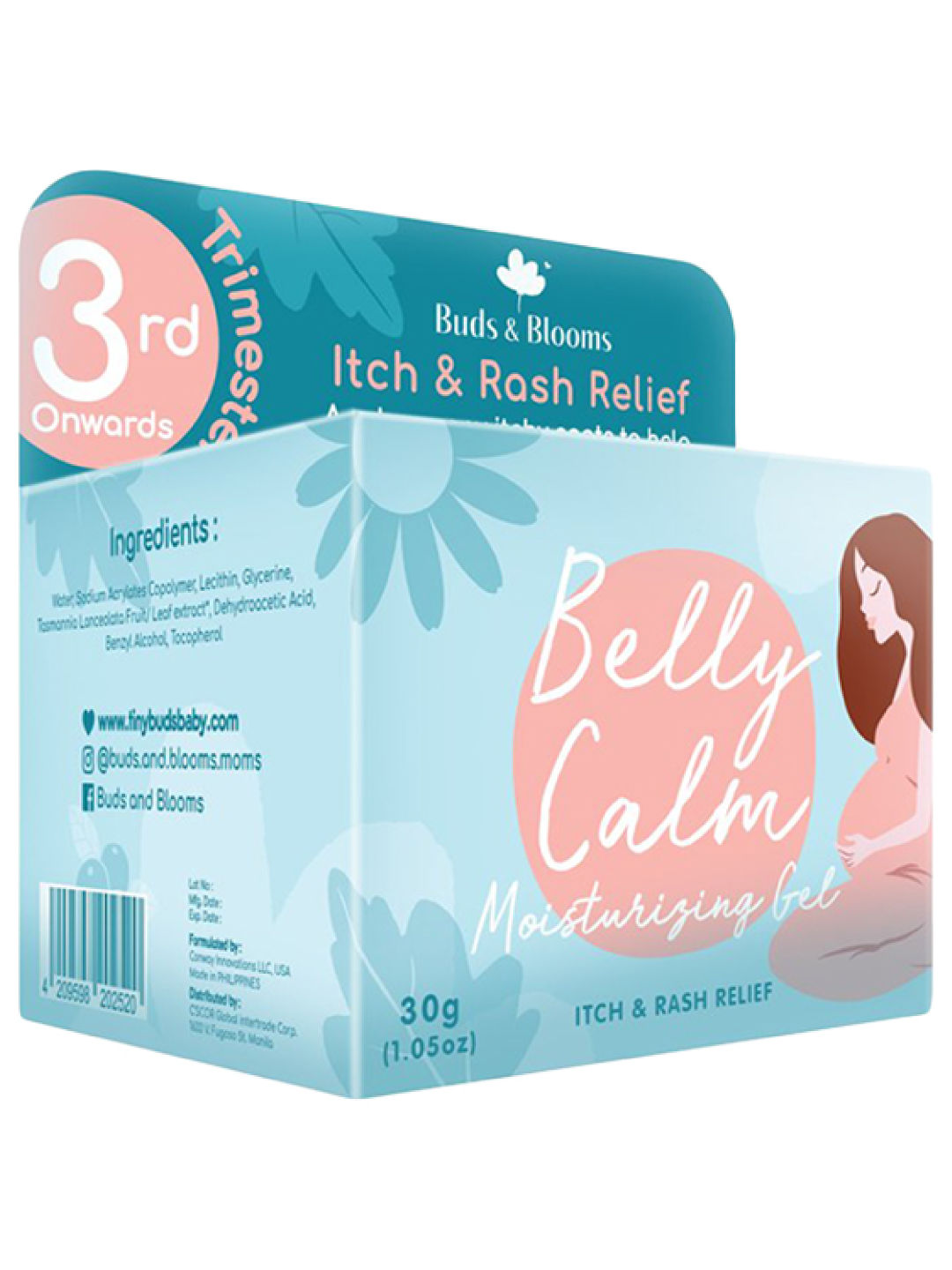 Buds & Blooms Belly Calm Cooling Itch and Rash Relief (30g)