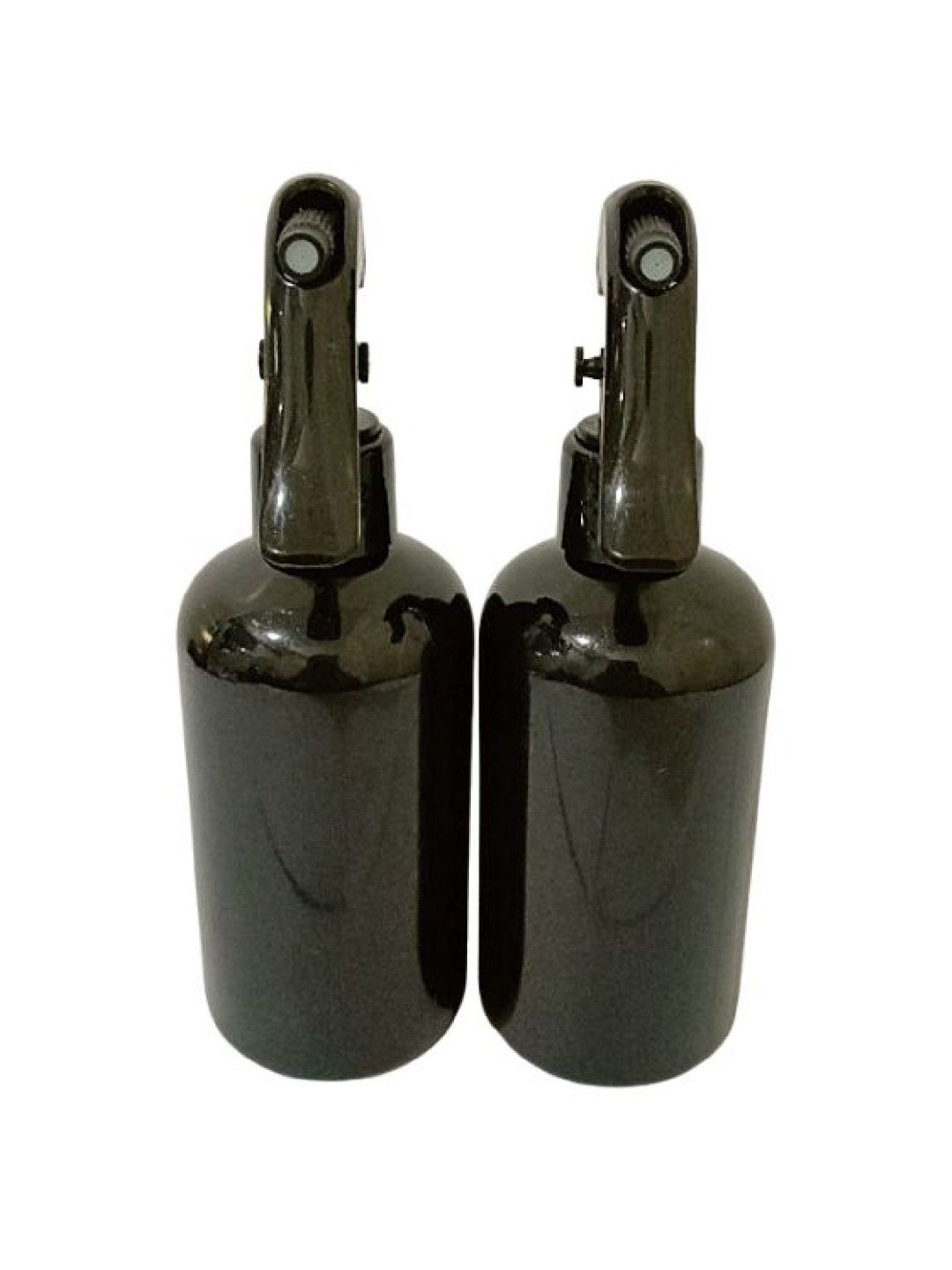 QT Hub Trigger Spray PET Bottles 250ml chunky (Set of 2s) (black bottle/black sprayer- Image 1)
