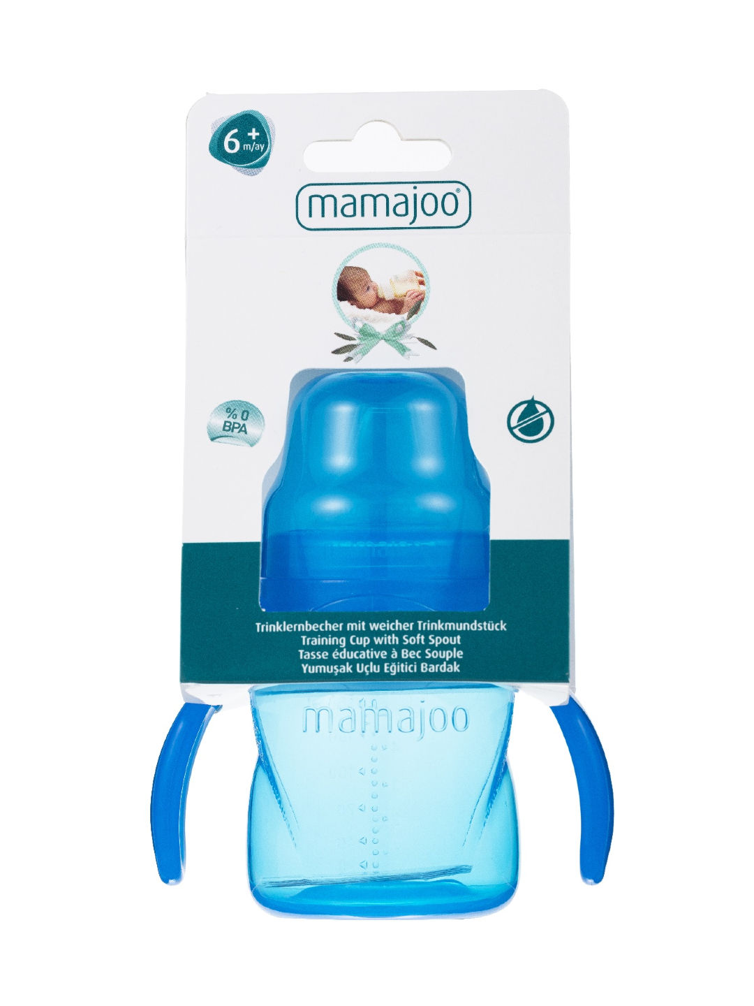 Mamajoo Training Cup with Handle (150ml) (Blue- Image 4)