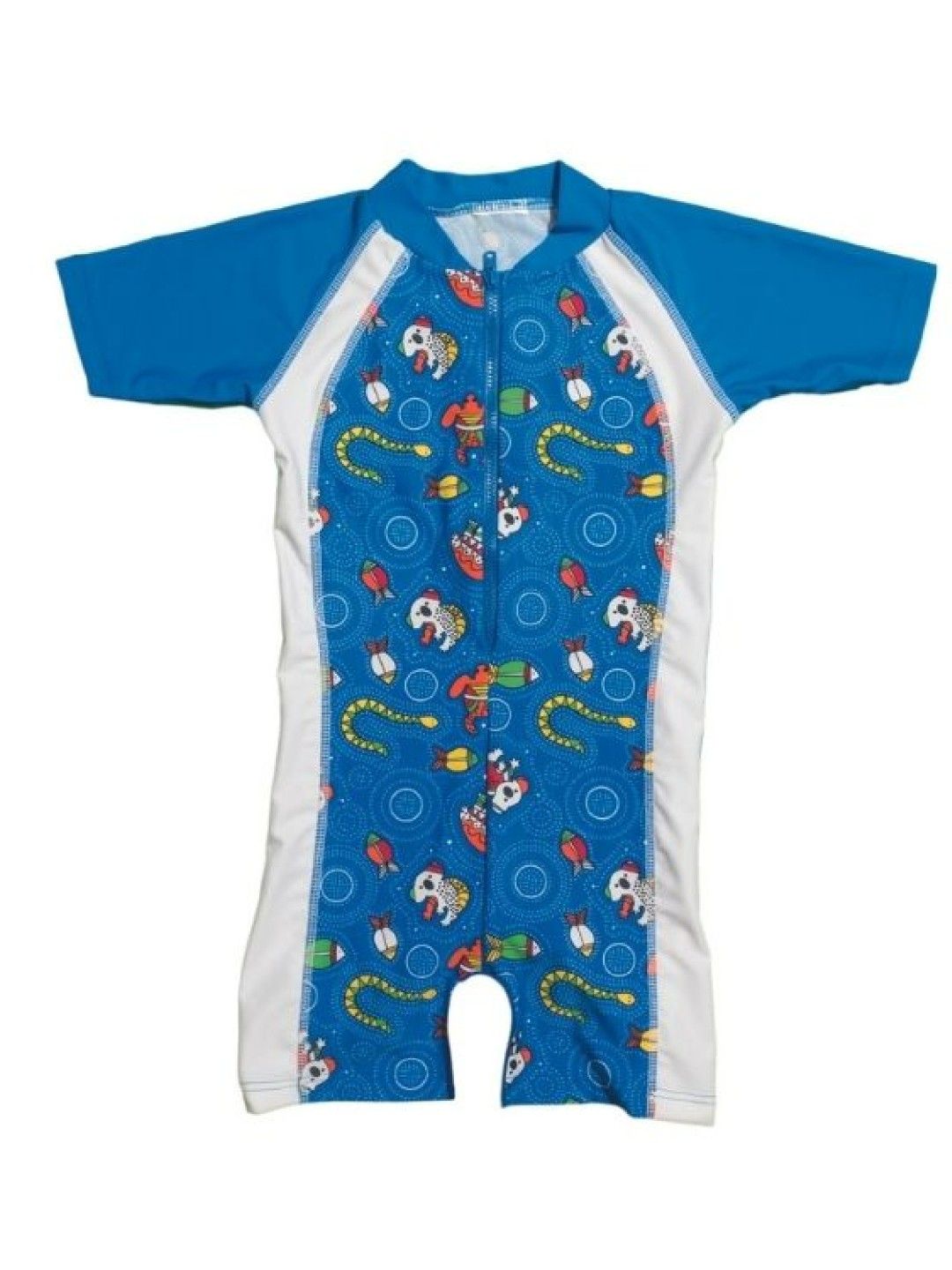 Banz One Piece Short Sleeve Swimsuit (For Boys)