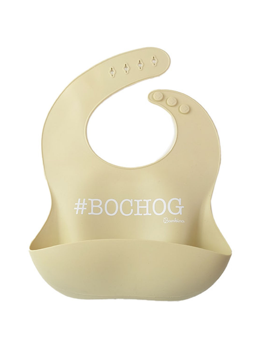 Bambina #Bochog Beeb Statement Bib (No Color- Image 1)