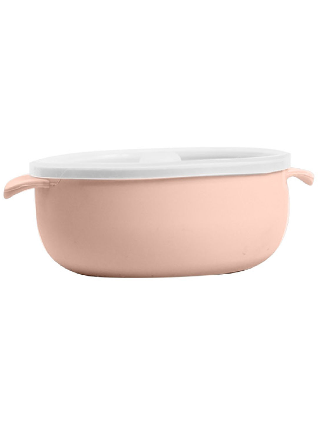 Bambina Stickabowl with Lid (Salmon- Image 1)