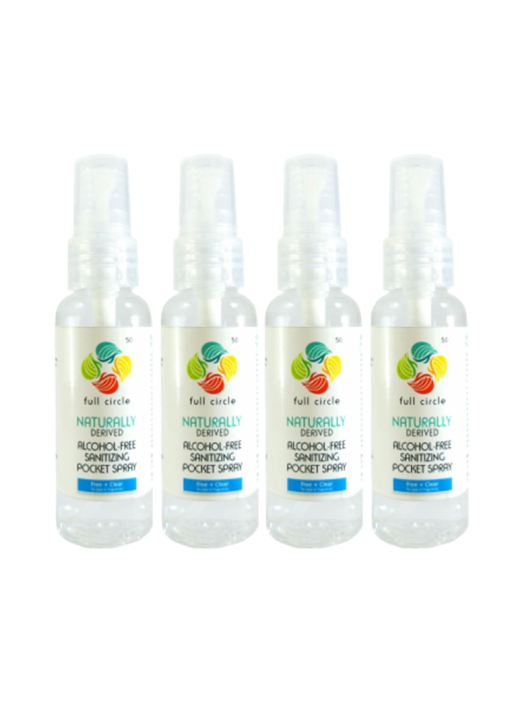 Full Circle Alcohol-free Sanitizing Pocket Spray 50ml (Pack of 4)