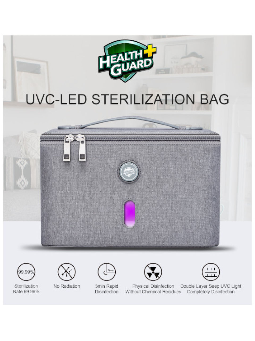 Health Guard UVC LED Sterilization Bag (No Color- Image 4)