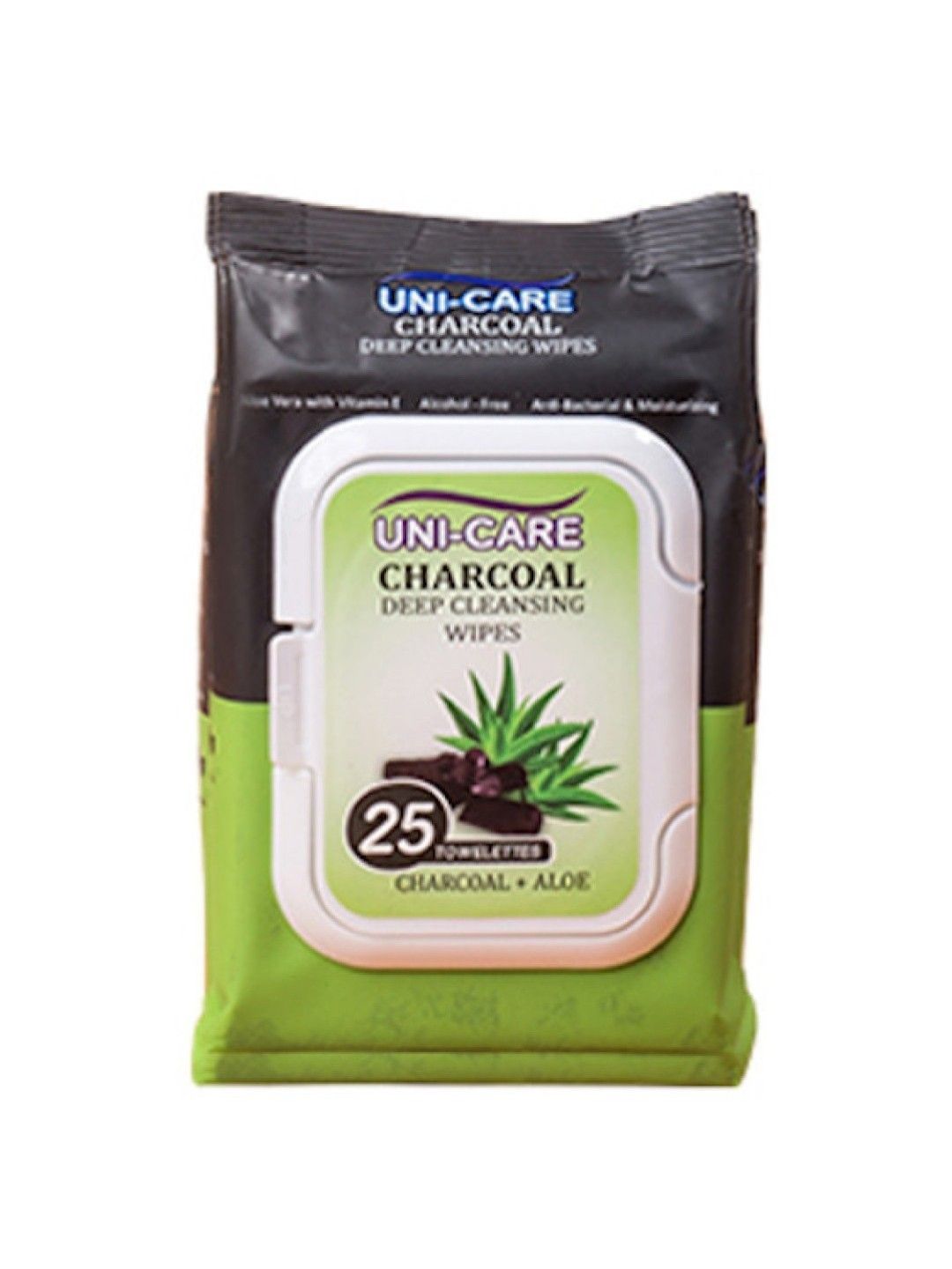 Uni-care Charcoal Deep Cleansing Wipes (25s) [Expiry: Feb 2025]