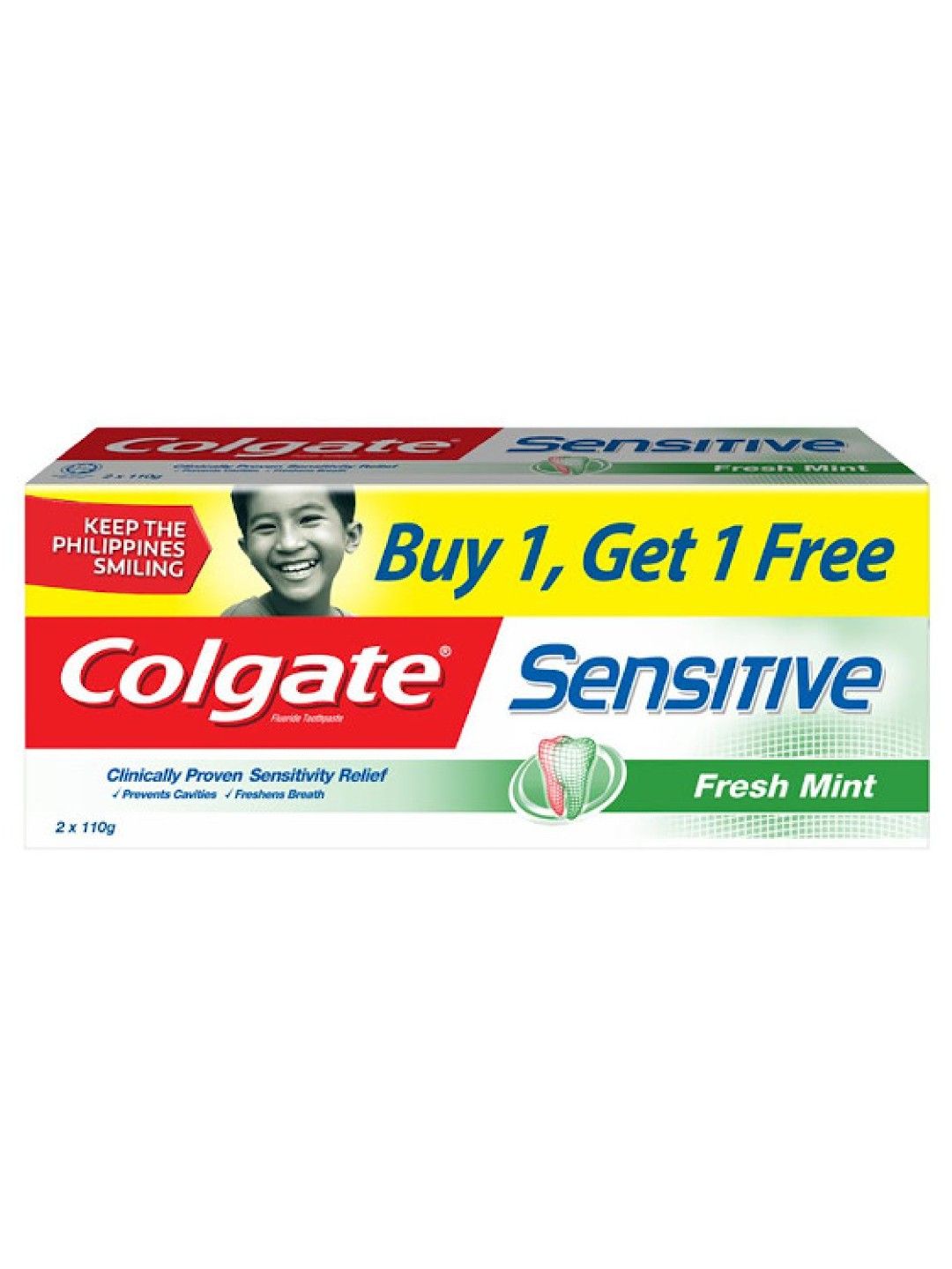 Colgate Sensitive Fresh Mint Toothpaste Twin Pack (110g)