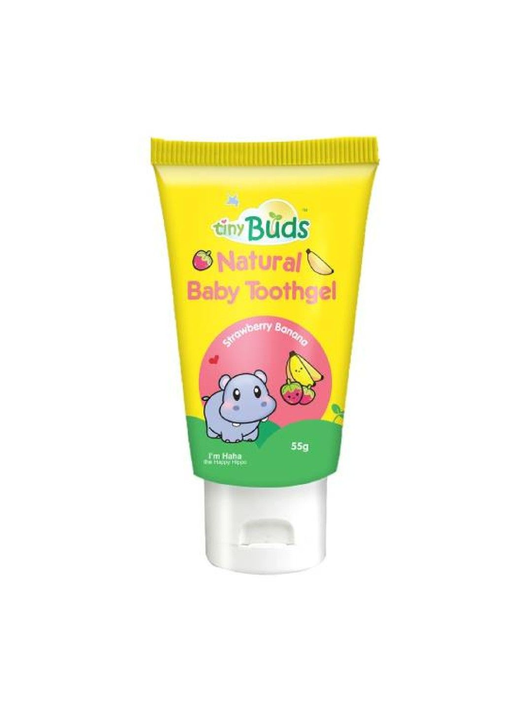 Tiny Buds Strawberry Banana Baby Toothgel Stage 1 (55g) (No Color- Image 2)