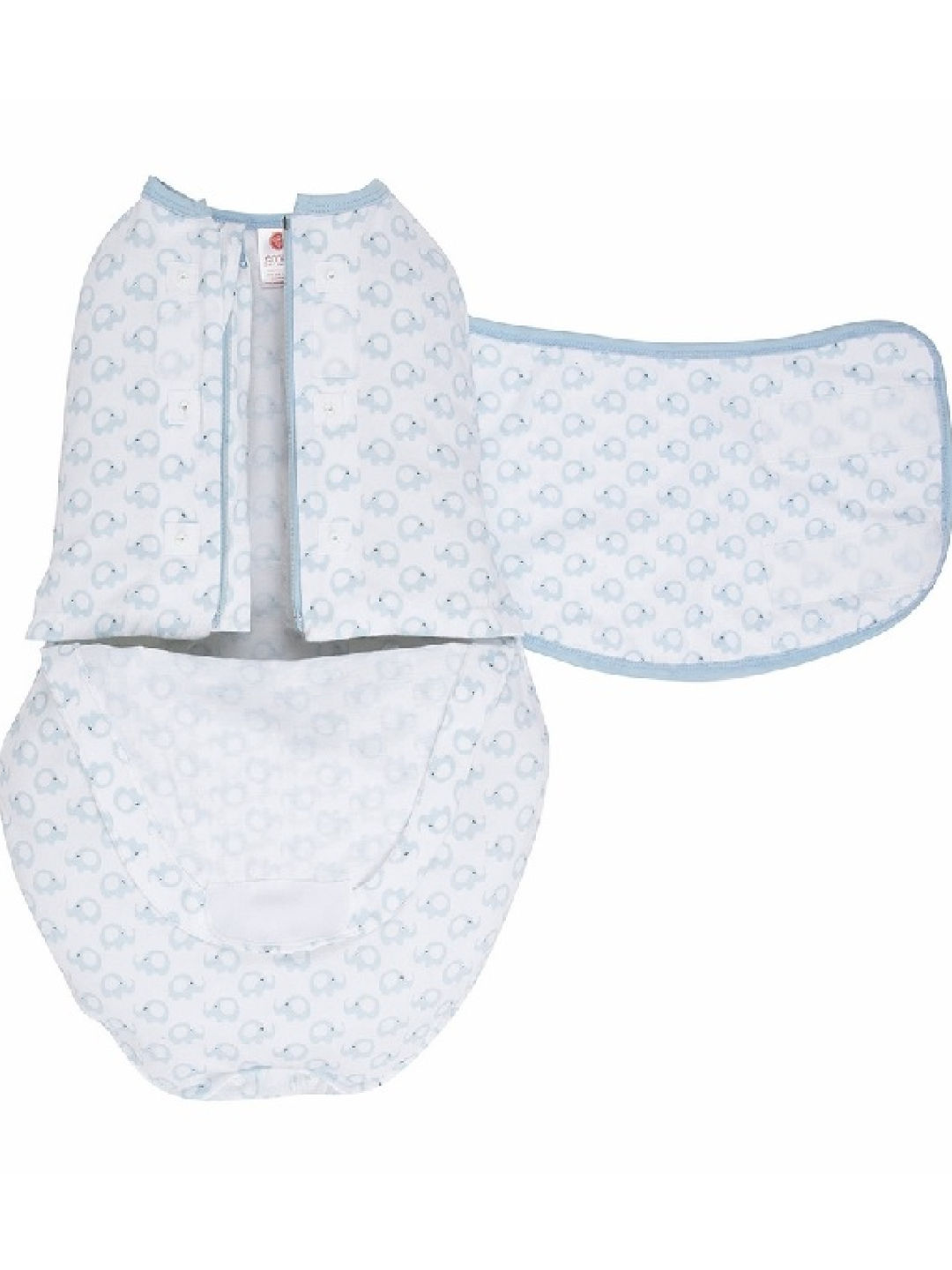 Embe Babies 2-Way Elephant Classic Wearable Swaddle (Blue- Image 2)