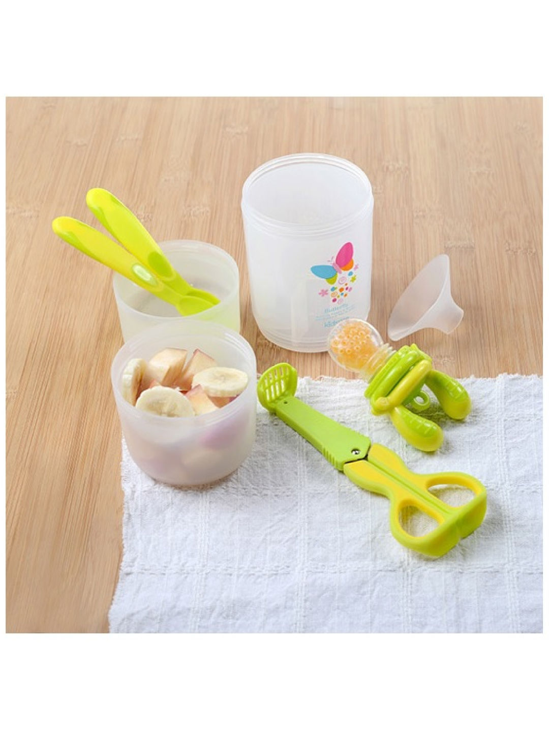 Kidsme Baby Travel Easy Set with Food Container (Lime- Image 3)