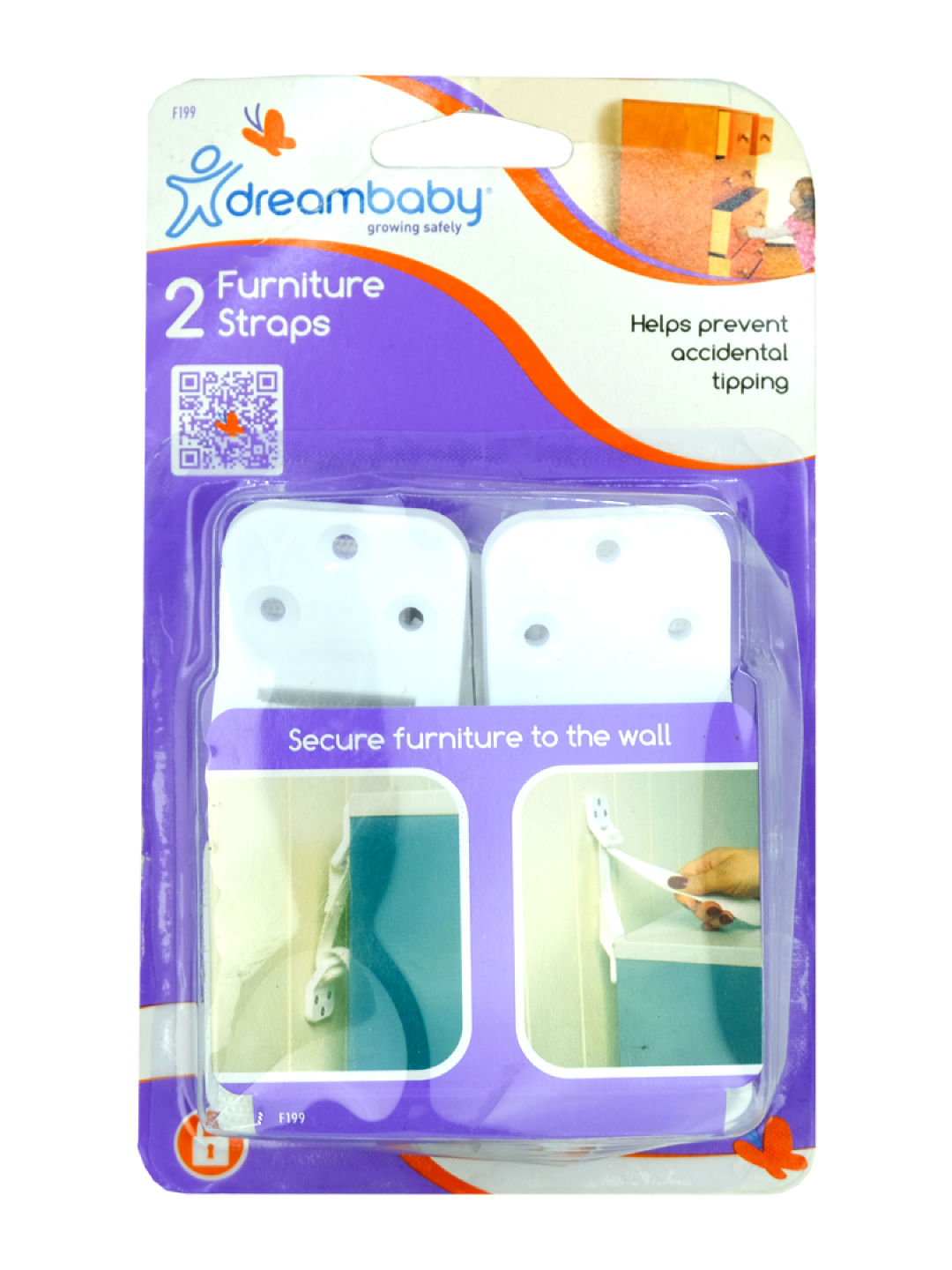 Dreambaby- Sanxiao Furniture Wall Straps (2 pack)