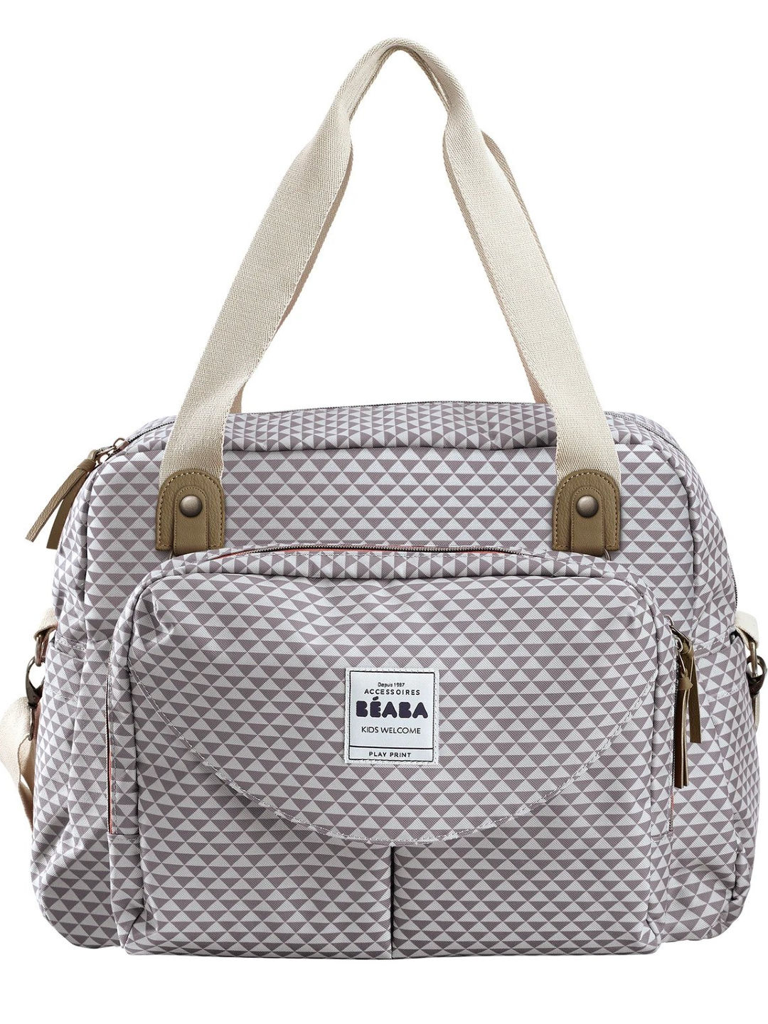 Beaba Geneva II Diaper Bag (Grey- Image 1)