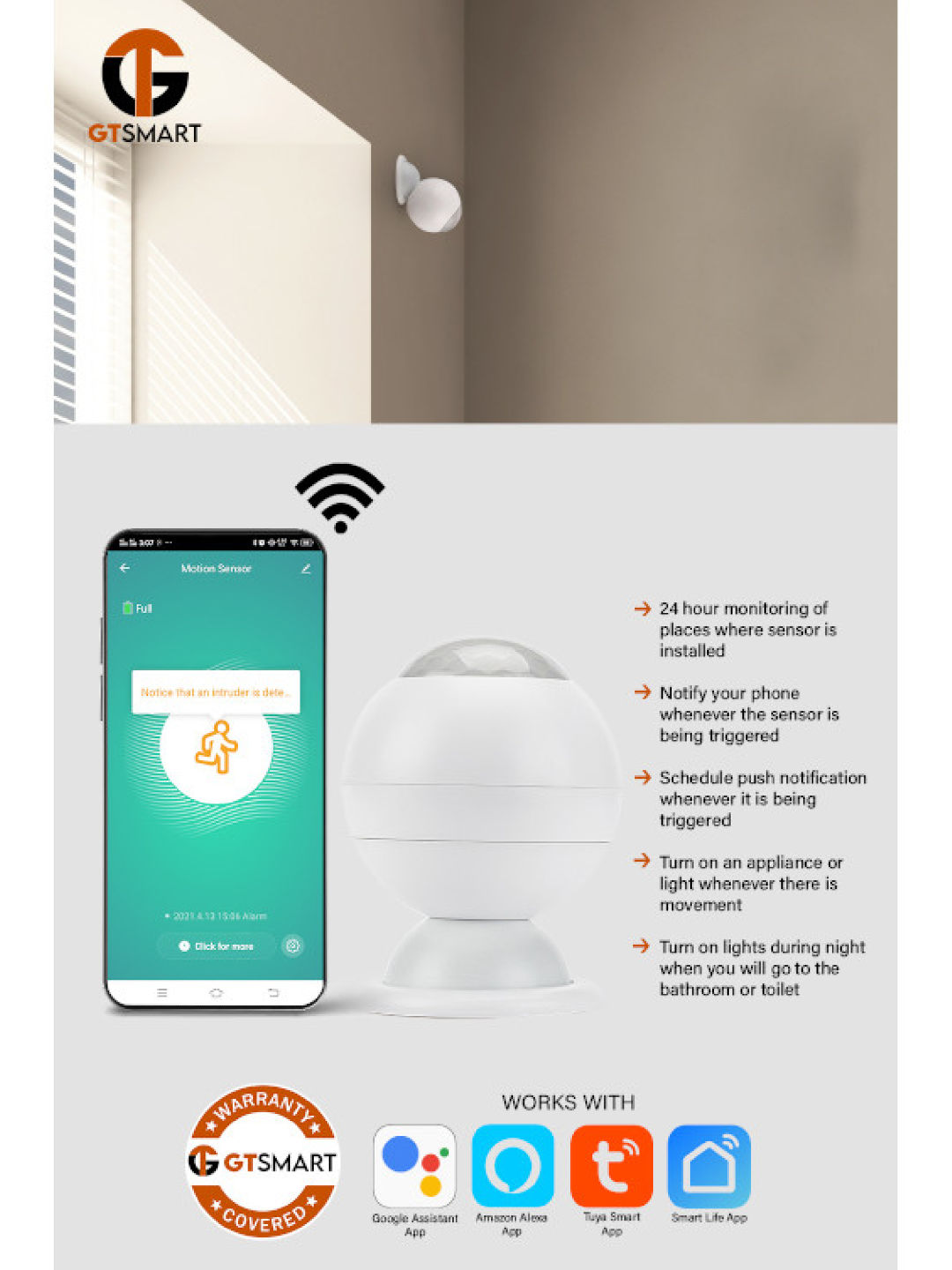 GT Smart Motion Sensor (No Color- Image 3)