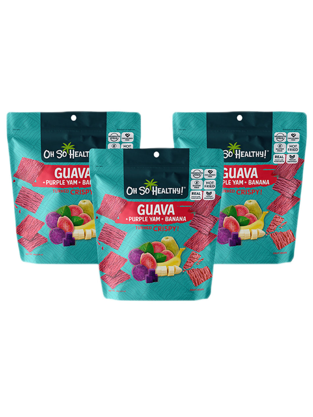 Oh So Healthy! Guava Crisps (set of 3) (Teal- Image 1)