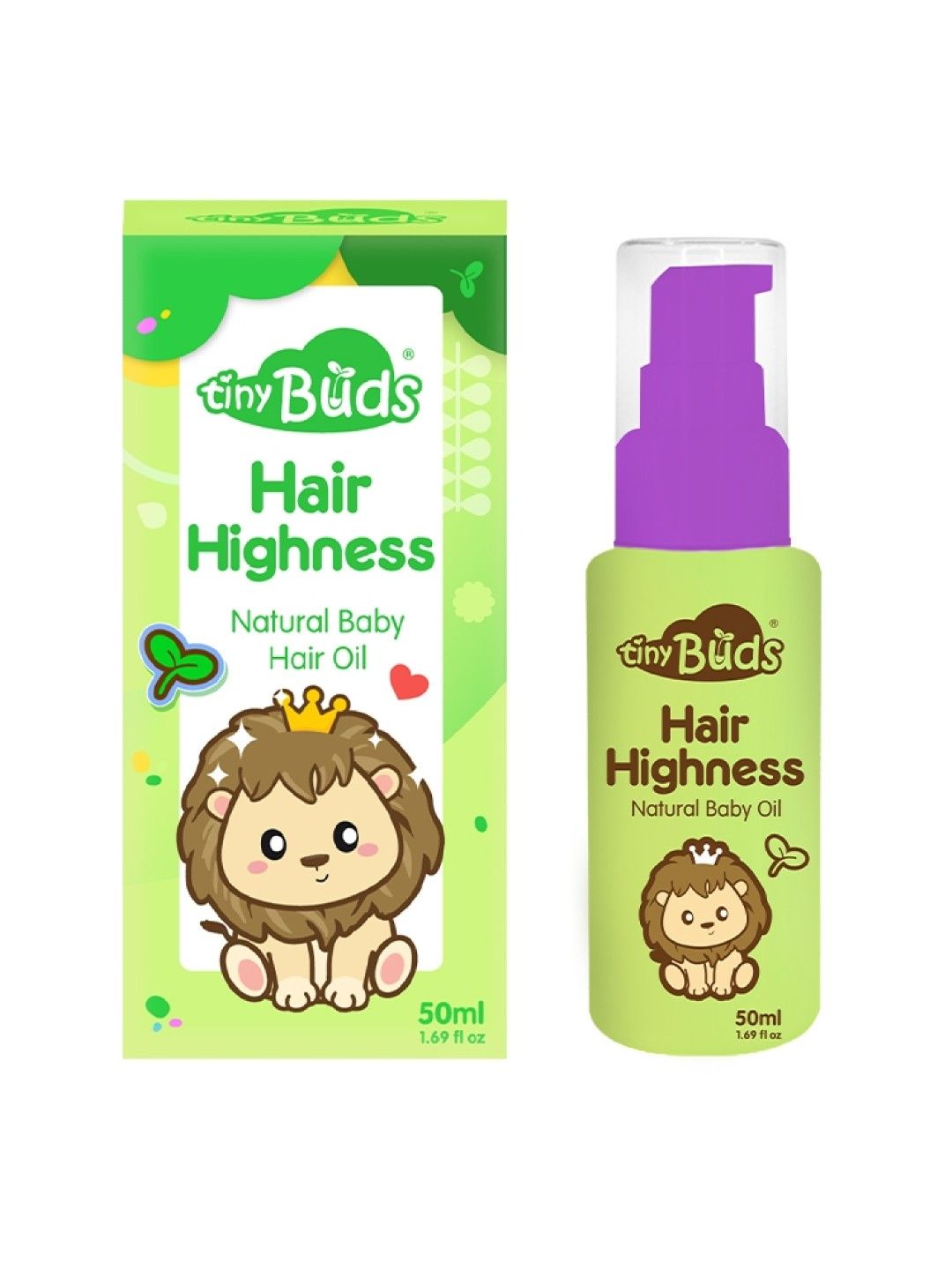 Tiny Buds Tiny Buds Hair Highness Natural Baby Hair Oil 50ml (No Color- Image 1)
