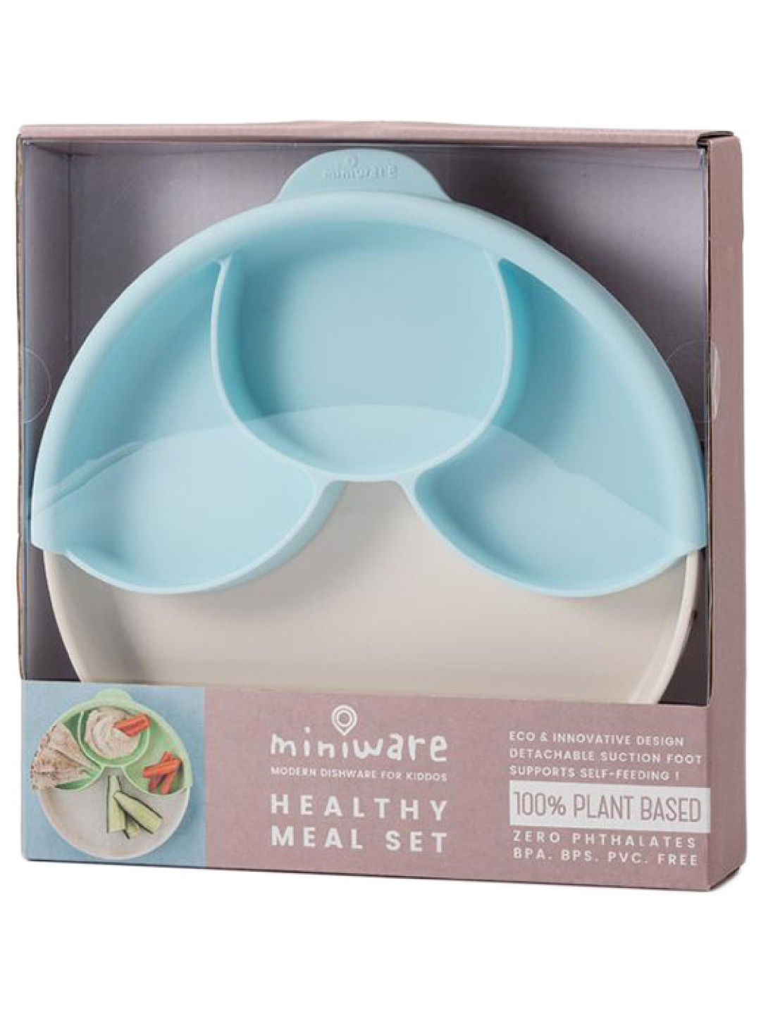 Miniware Healthy Meal Set (Aqua- Image 2)