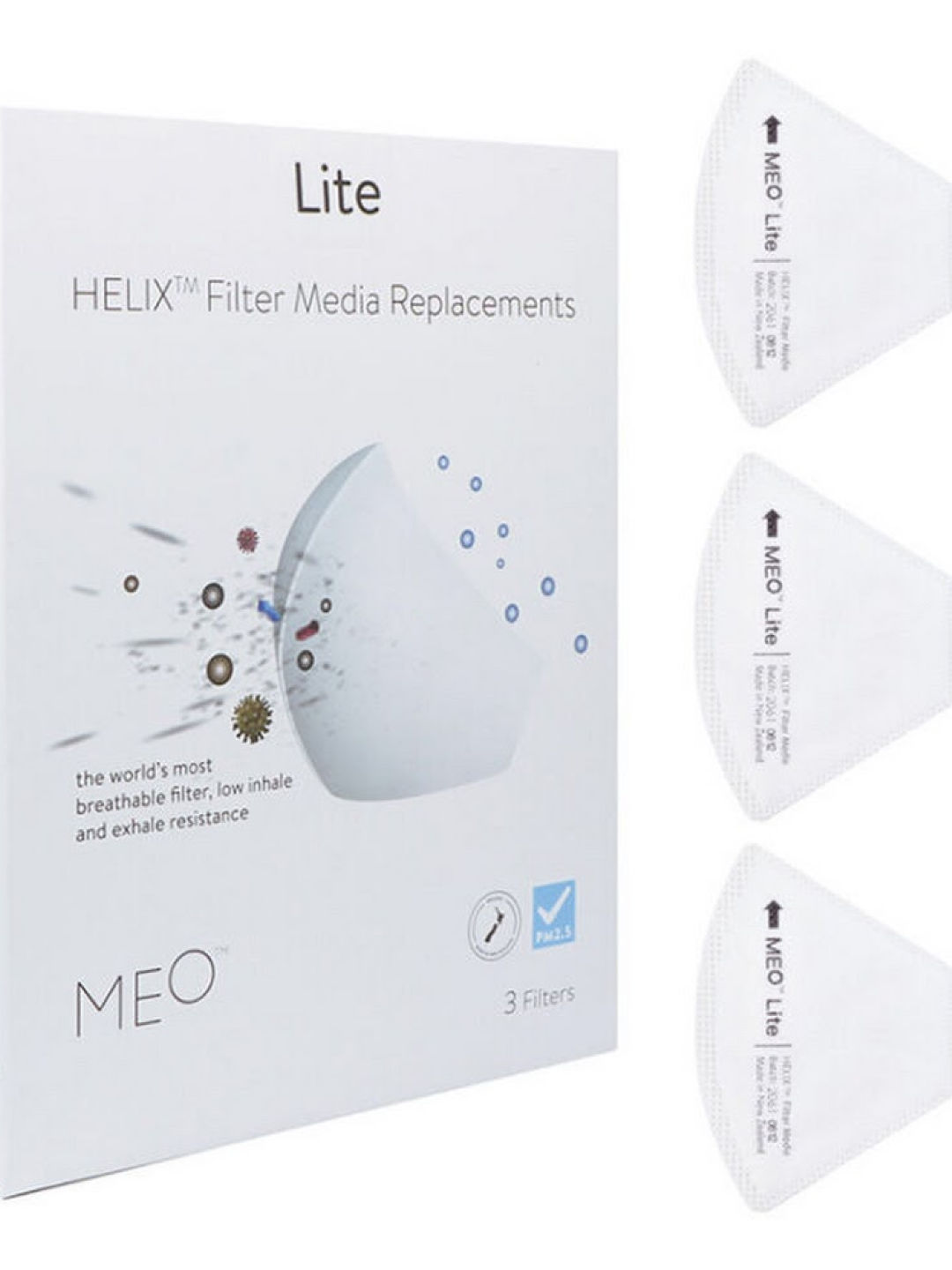 Meo Lite Helix Filter, Large (Pack of 3)