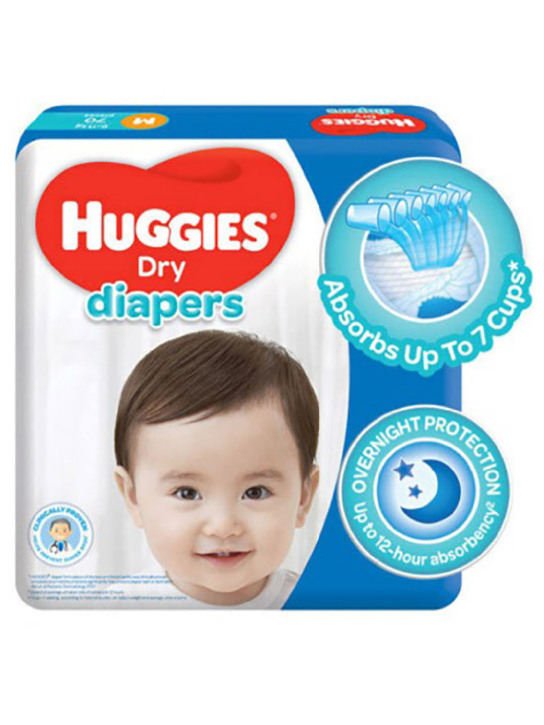 Huggies Dry Diapers Medium (70s) edamama