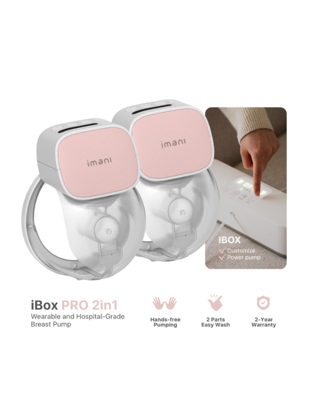 imani iBox PRO Wearable and Hospital-grade Breast Pump (No Color- Image 2)