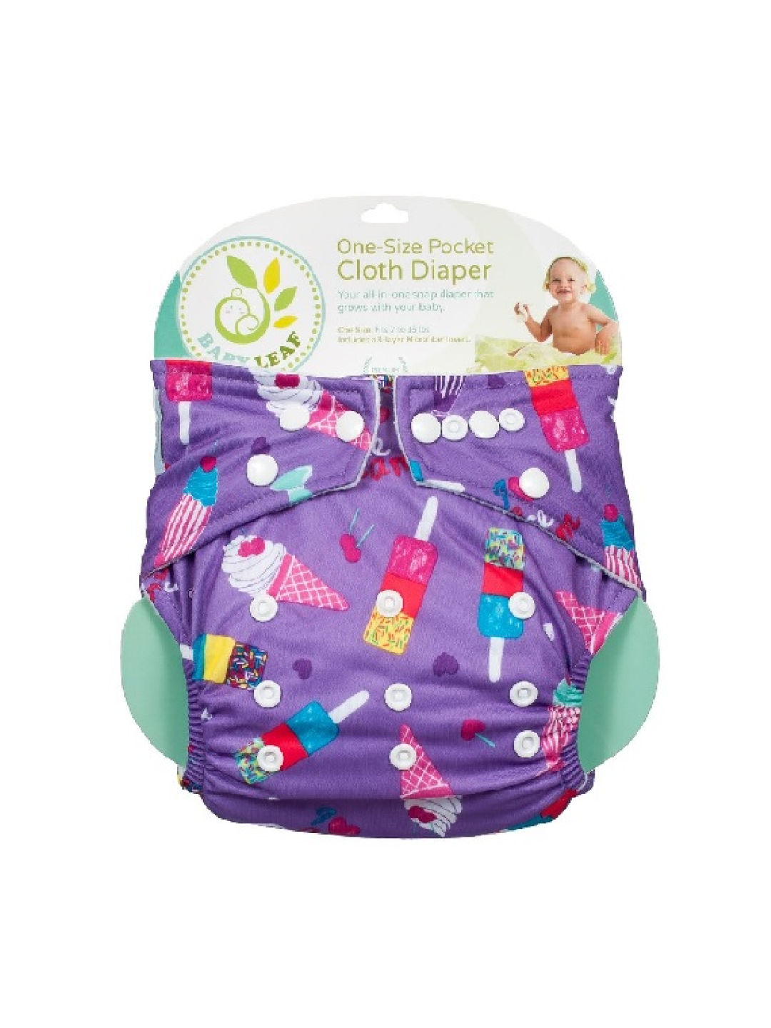 Baby Leaf Ice Cream Delight Cloth Diapers