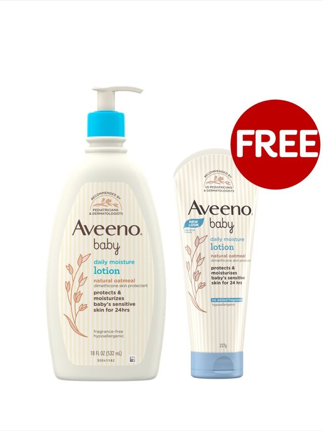 Aveeno Baby Daily Moisture Lotion (532ml) + FREE 227g