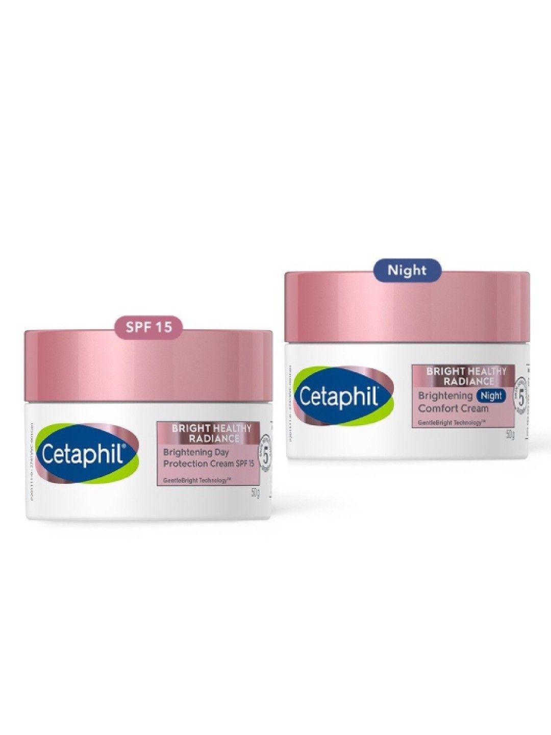 Cetaphil Brightening Day Cream SPF15 (50g) + Brightening Night Protection Cream (50g) (No Color- Image 2)