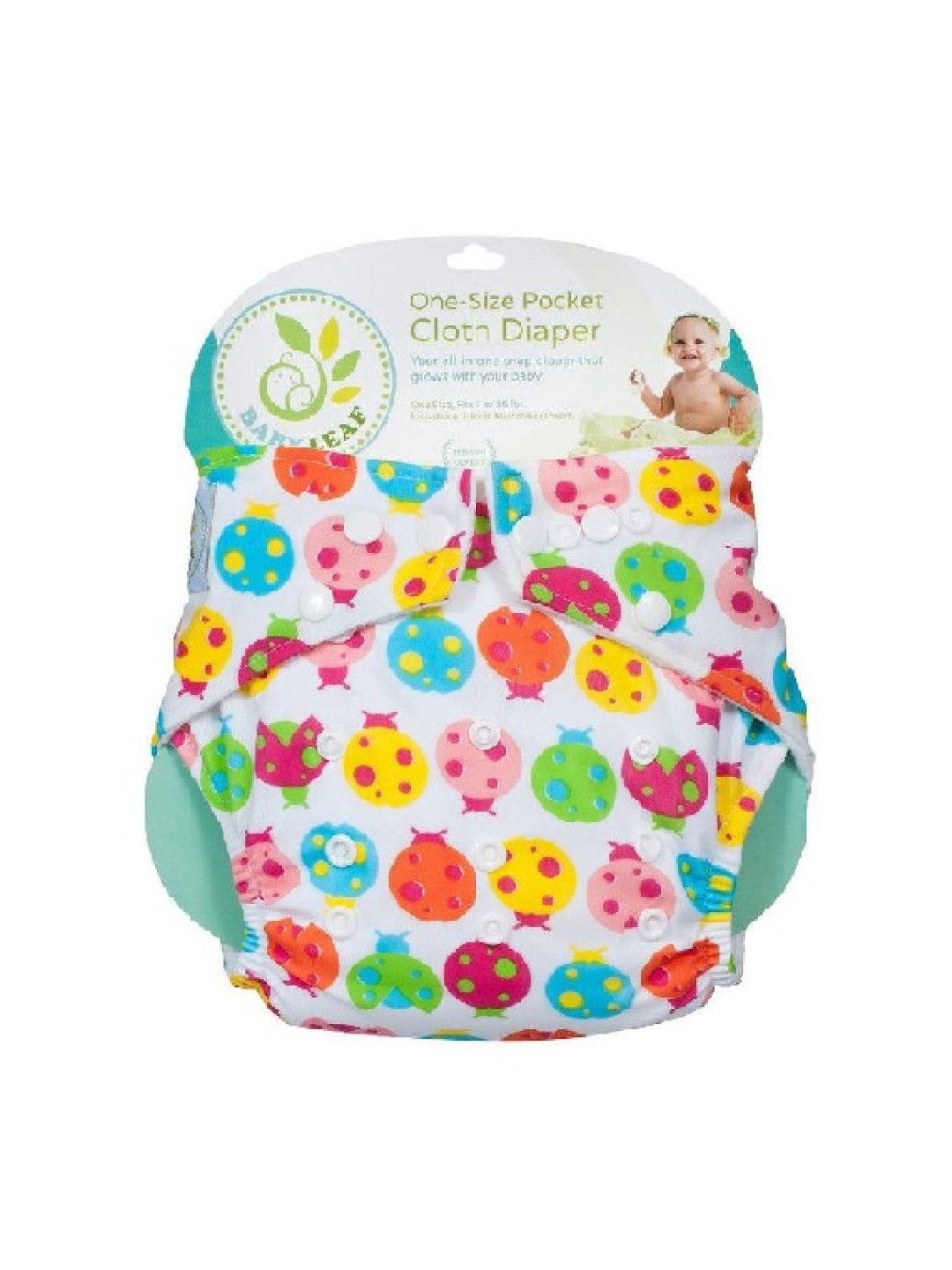 Baby Leaf Lady Bug Colors Cloth Diapers