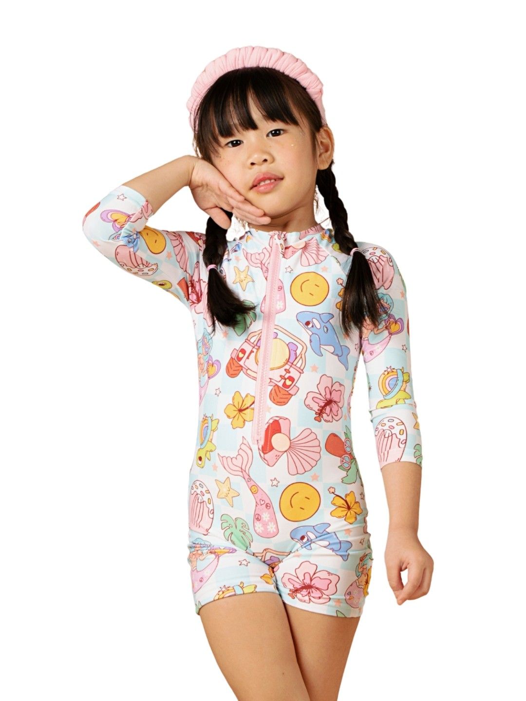 Little Paddler Swimsuit for Kids Little Isla Longsleeves Rashguard (No Color- Image 3)