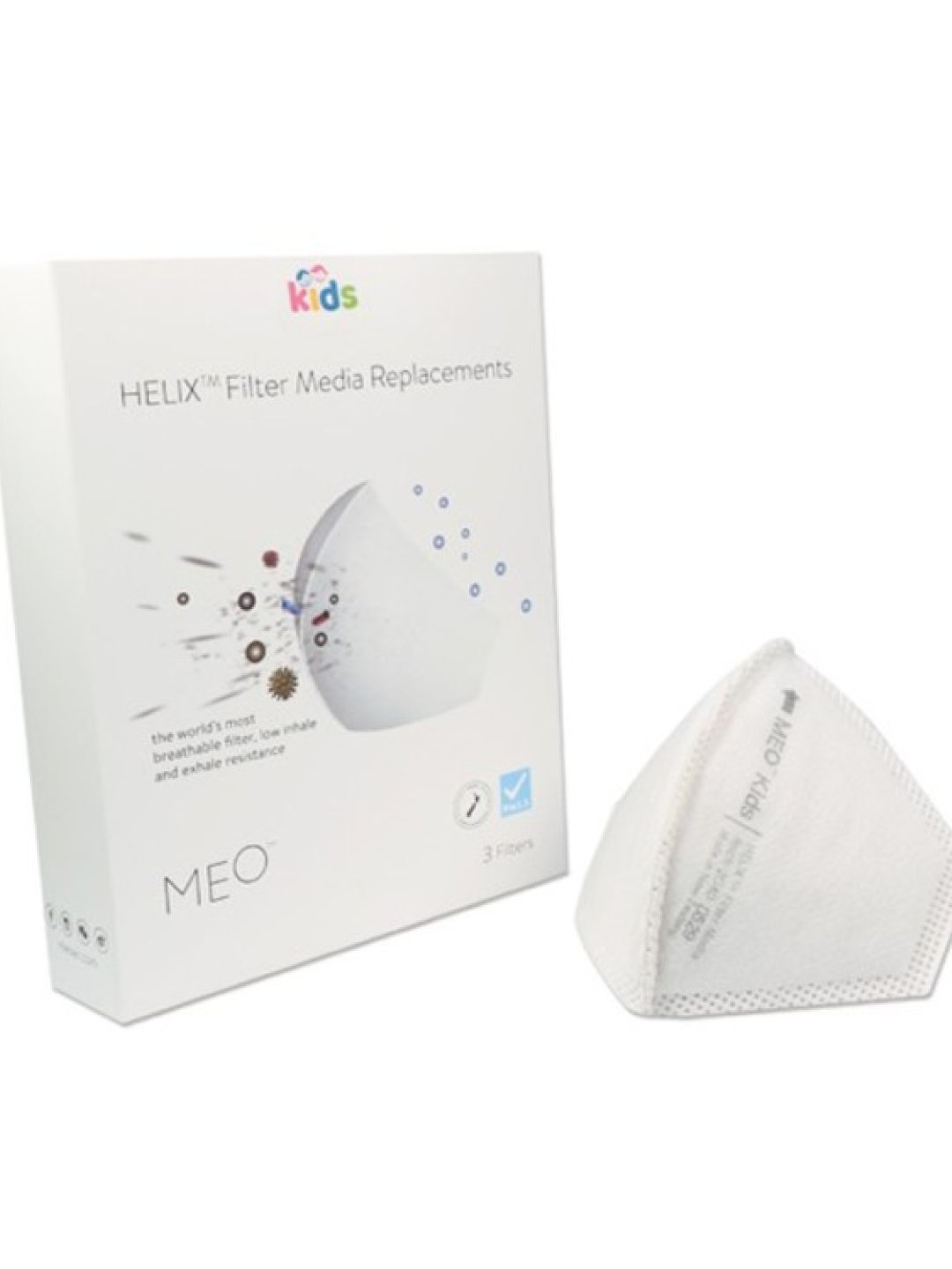 Meo Kids Helix Filter (Pack of 3) (White- Image 1)