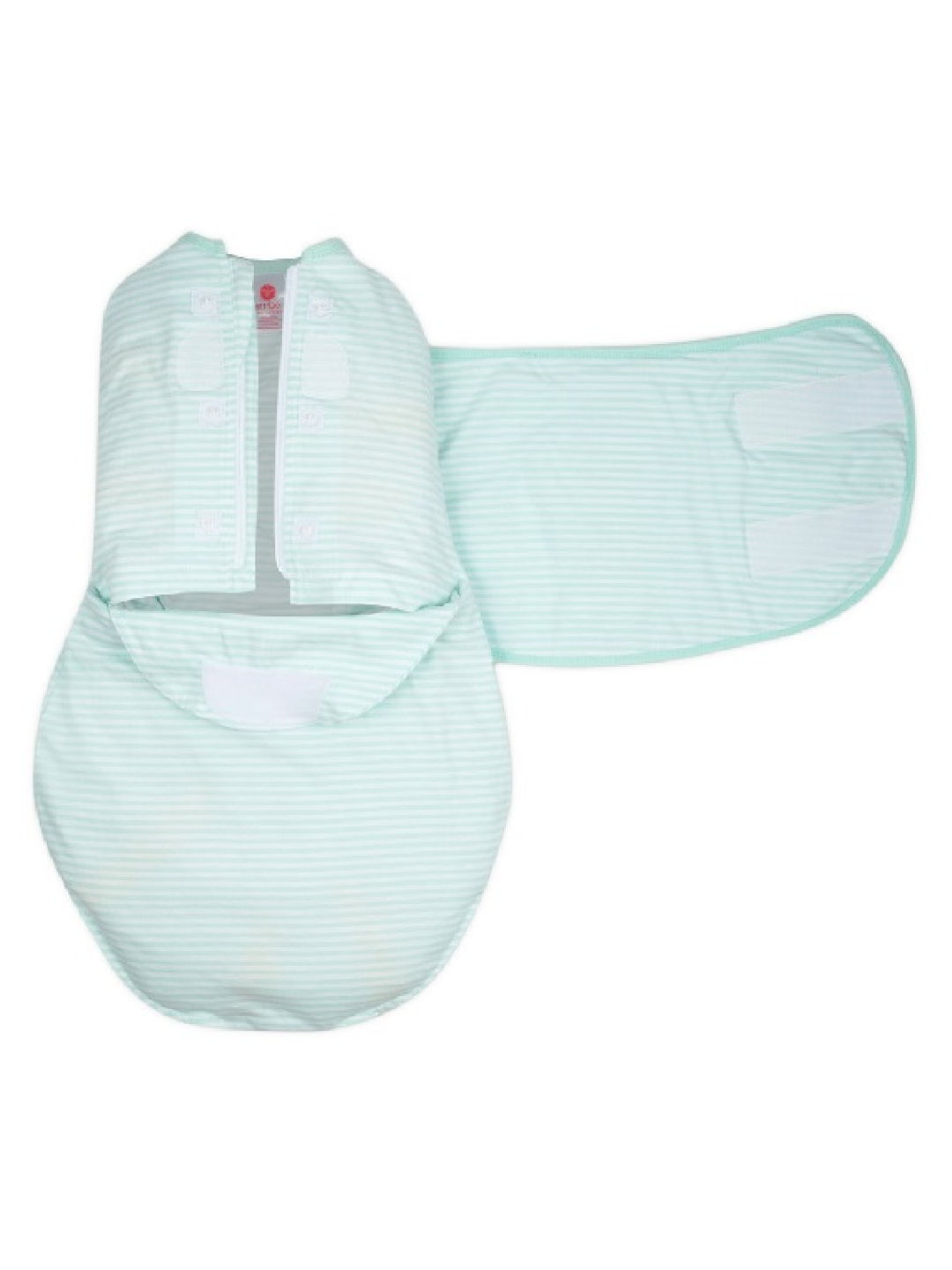 Embe Babies 2-Way Stripe Classic Wearable Swaddle (Mint- Image 2)