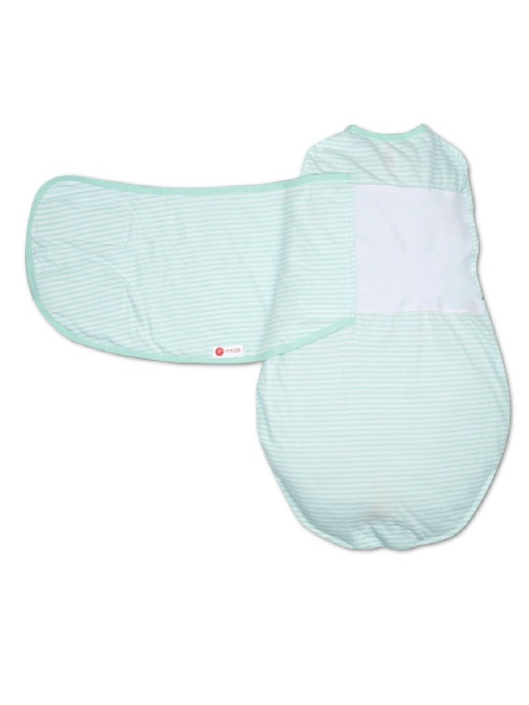 Embe Babies 2-Way Stripe Classic Wearable Swaddle (Mint- Image 3)