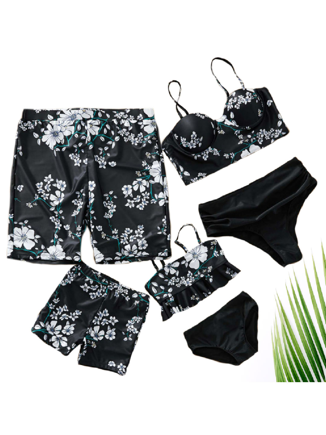 Mommyhugs Midnight Bloom 2pc for Mom (Black- Image 2)