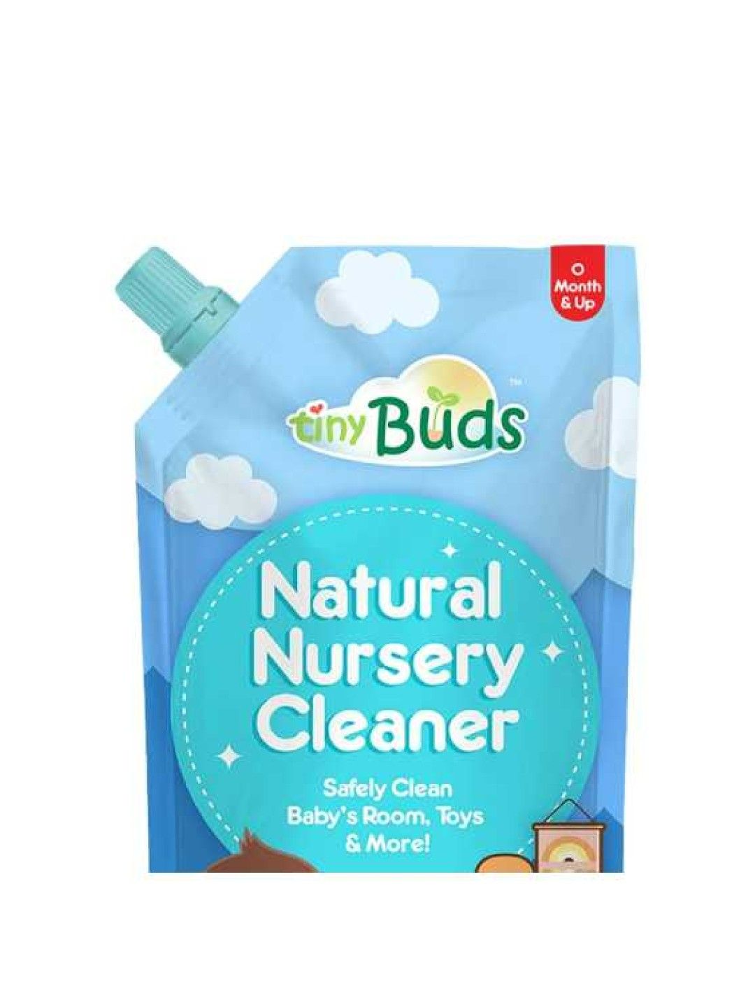 Tiny Buds Natural Nursery Cleaner Pouch (500ml) (No Color- Image 3)