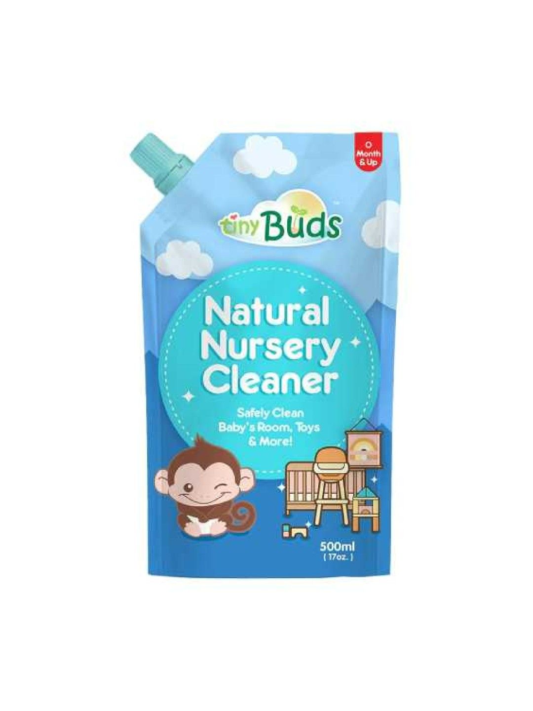 Tiny Buds Natural Nursery Cleaner Pouch (500ml)