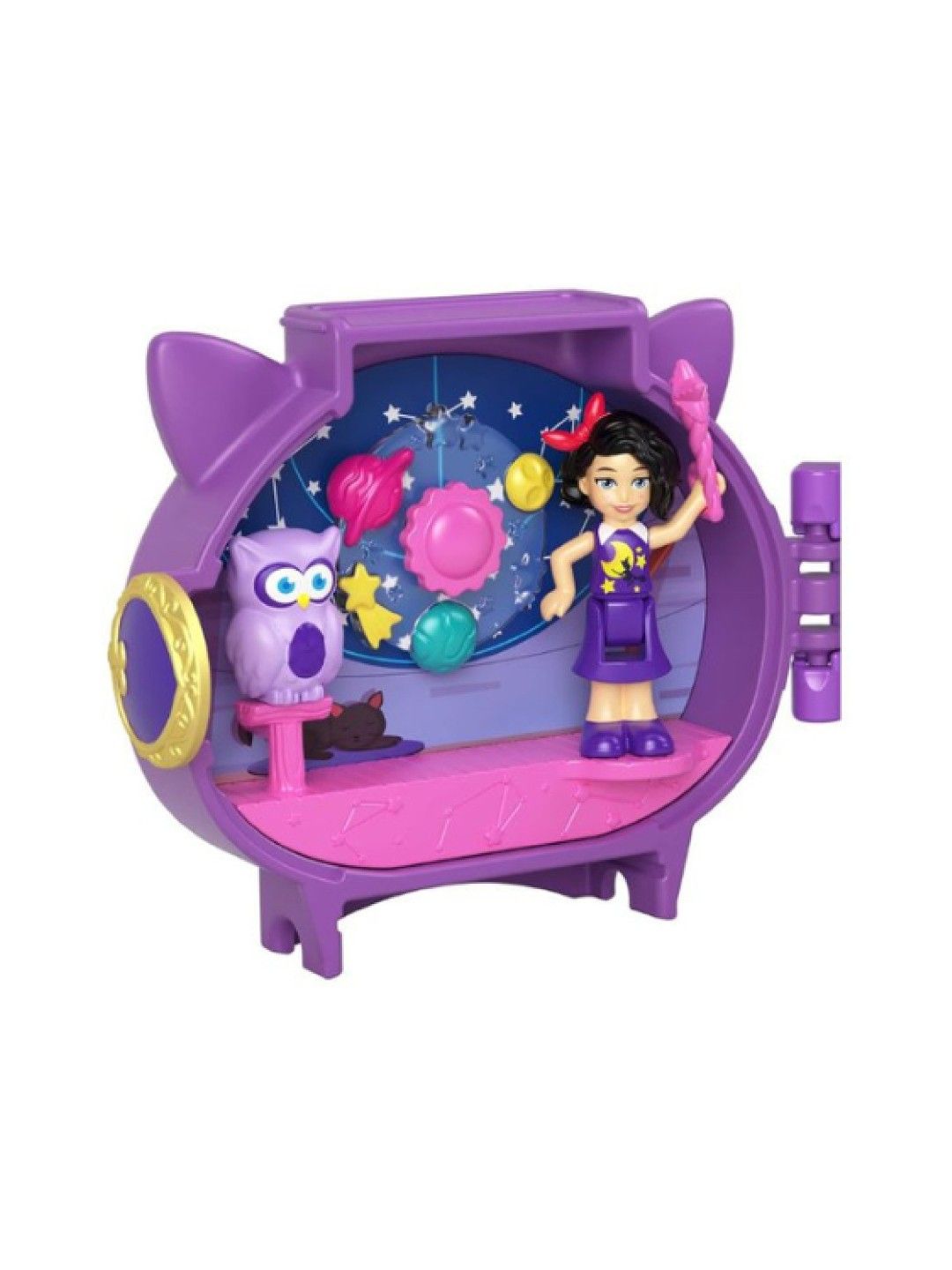 Polly Pocket Pet Connects Stackable Compact - Owl (No Color- Image 1)
