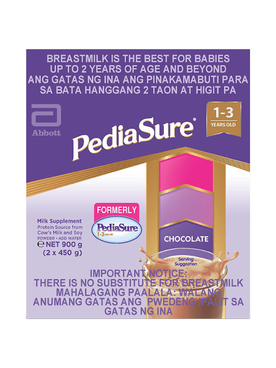 Pediasure Pediasure 1-3 MRI Chocolate (900g) (No Color- Image 2)