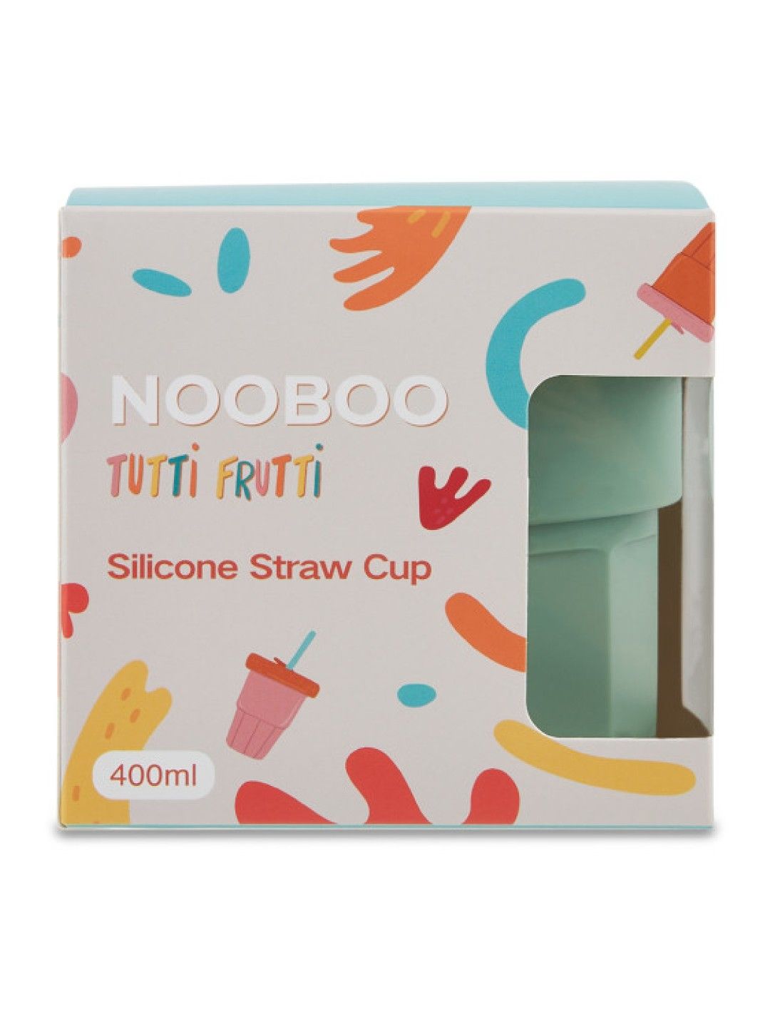 Nooboo Tutti Frutti Straw Cups (Moss- Image 2)
